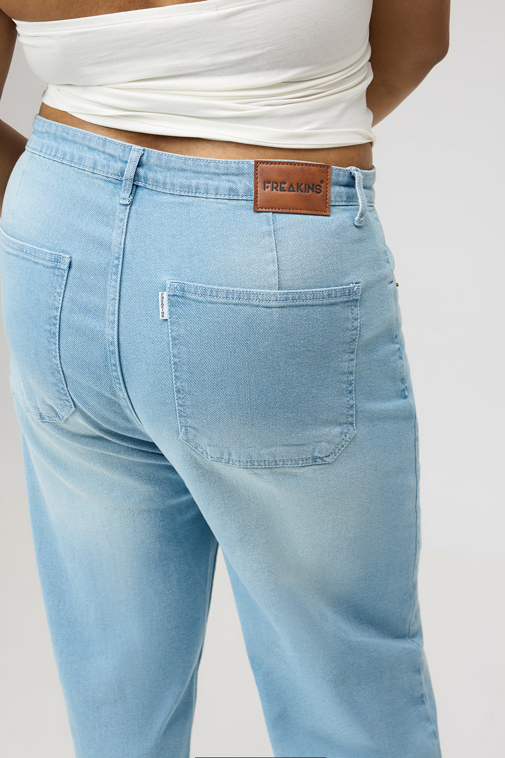 Curve Airy Blue Straight Fit Jeans