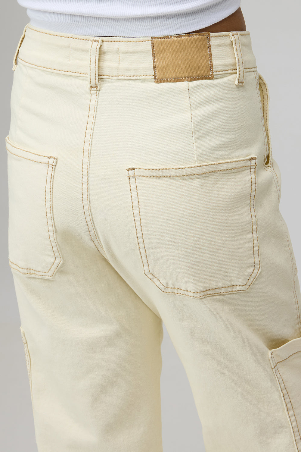 Merino White Cargo Pants