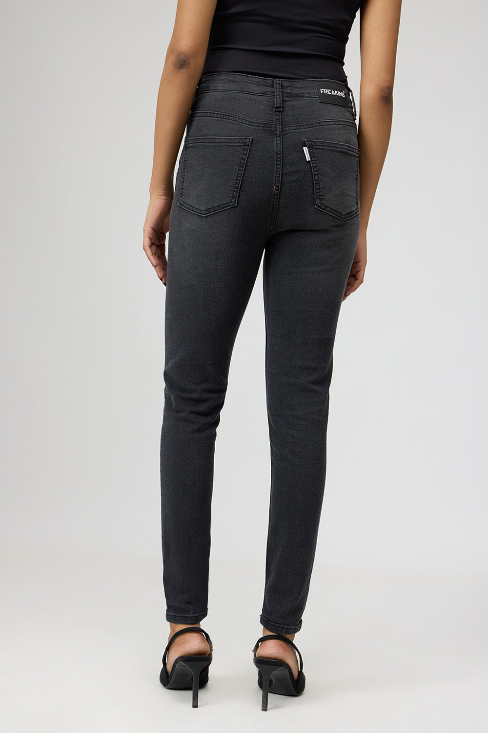 Charcoal Hued Sleek Skinny Jeans