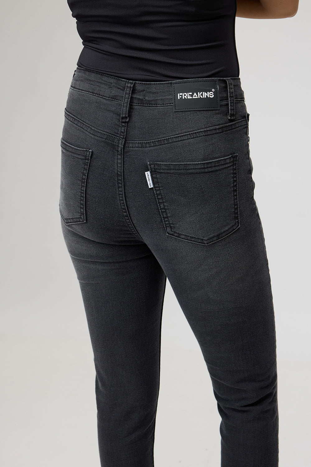 Charcoal Hued Sleek Skinny Jeans