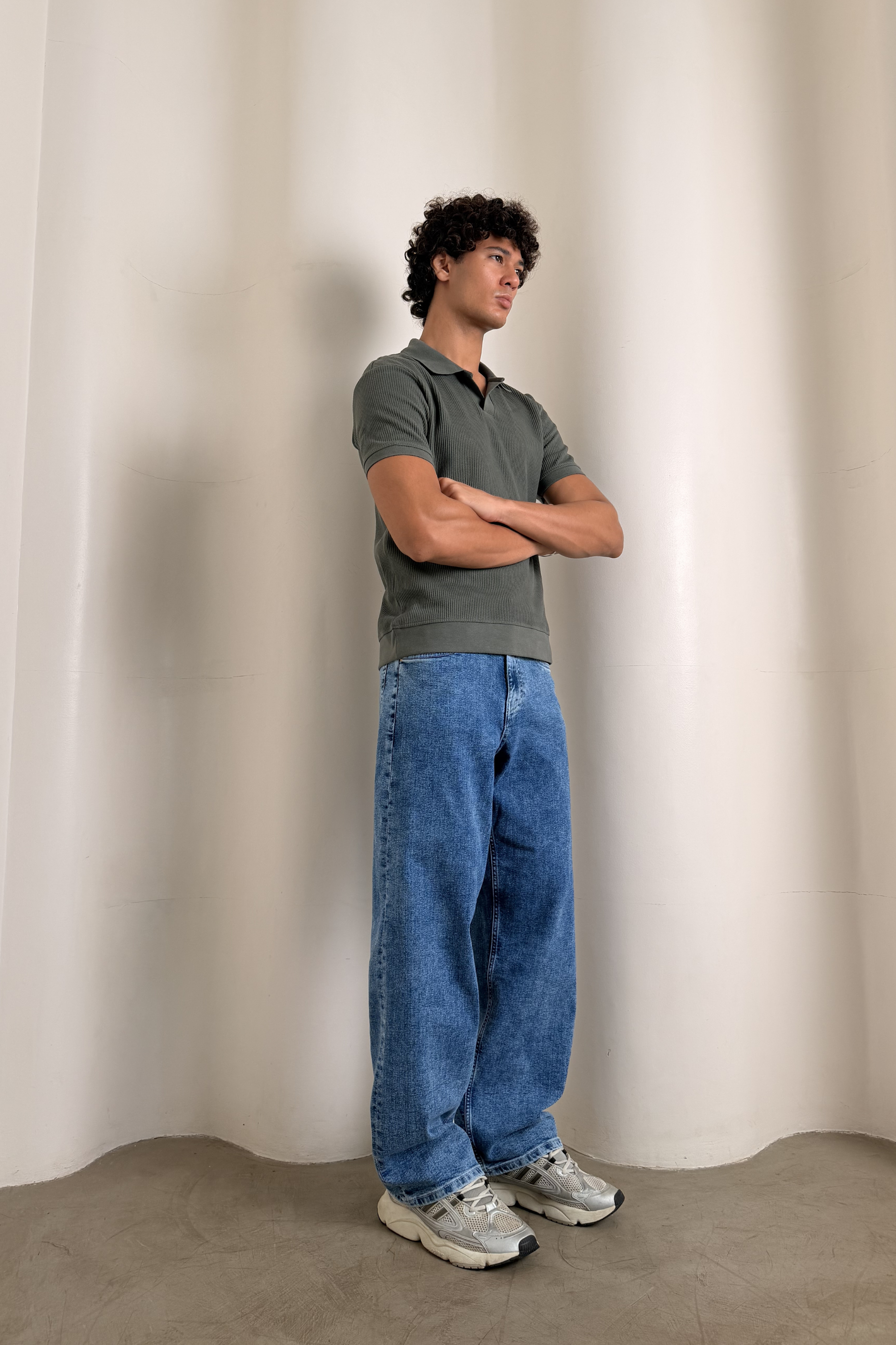 Icy Blue Baggy Jeans