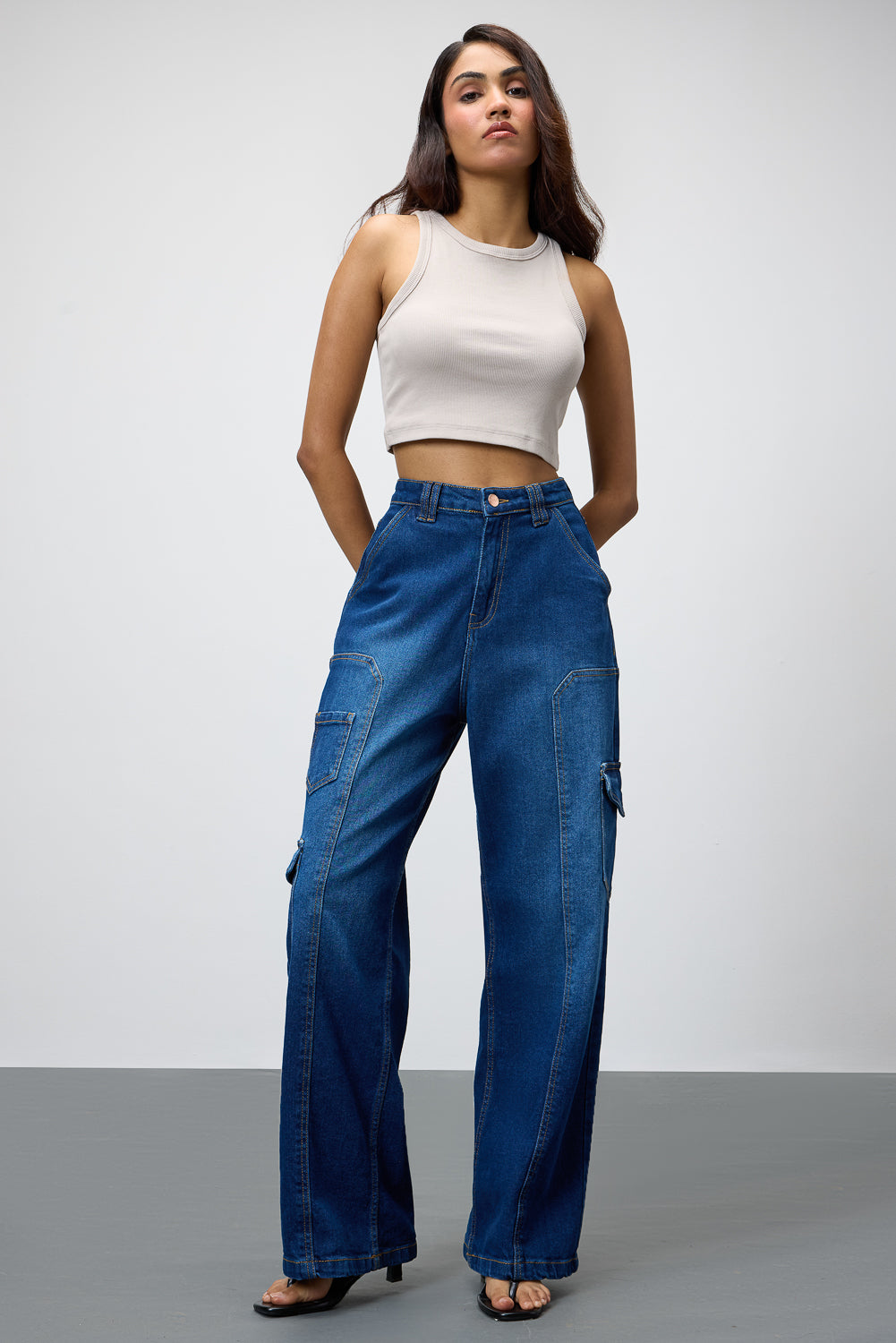 Streetwear Indigo Women's Cargo Pants