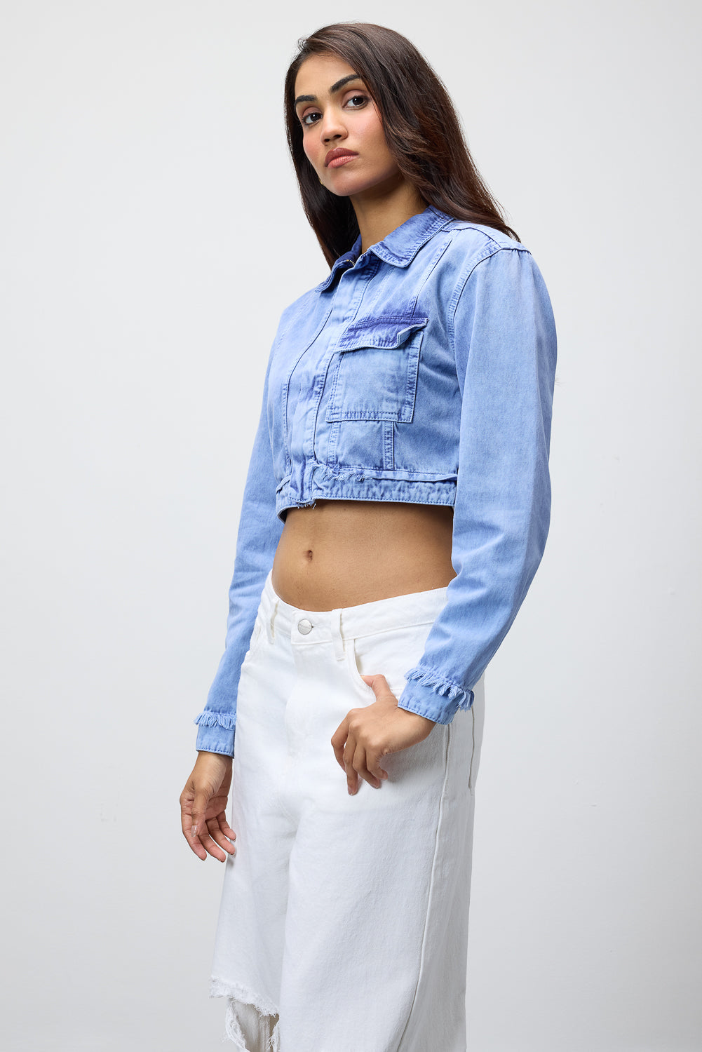 Imperial Cropped Denim Jacket