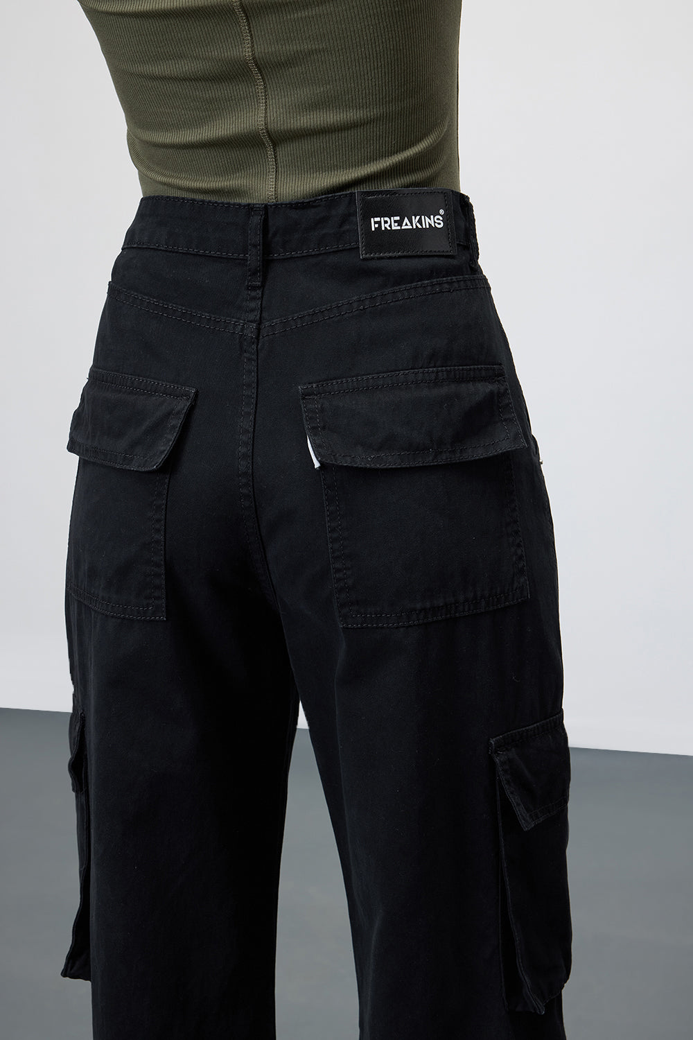 Charcoal Chore Utility Cargo Jeans