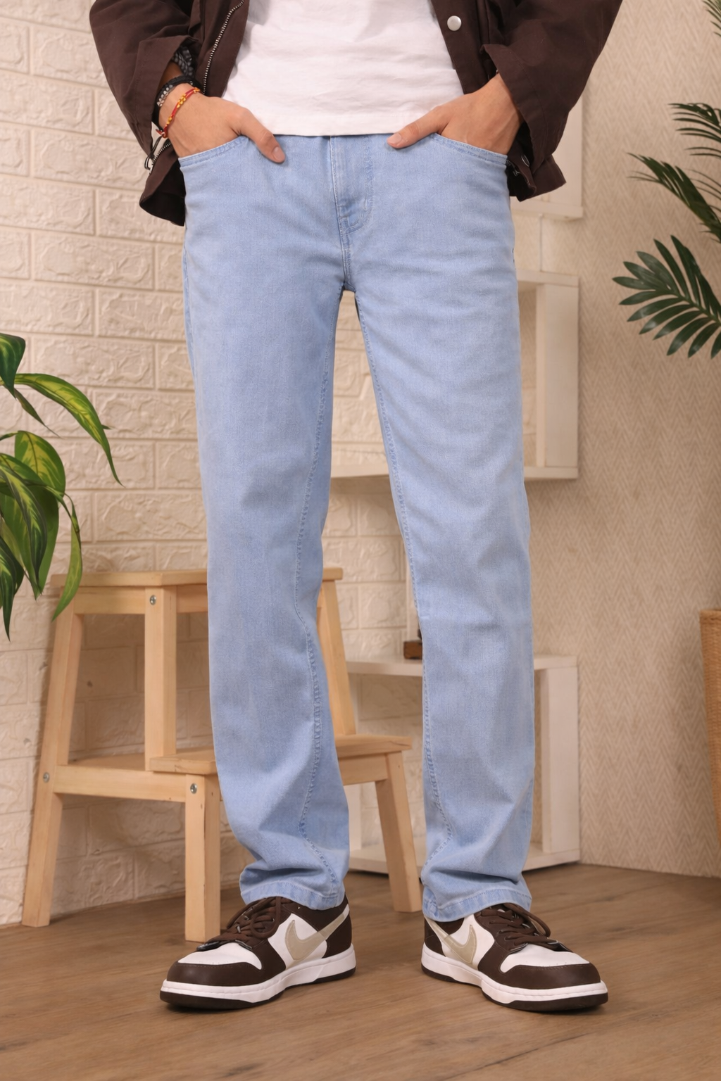 Icy Blue Men's Slim Fit Jeans