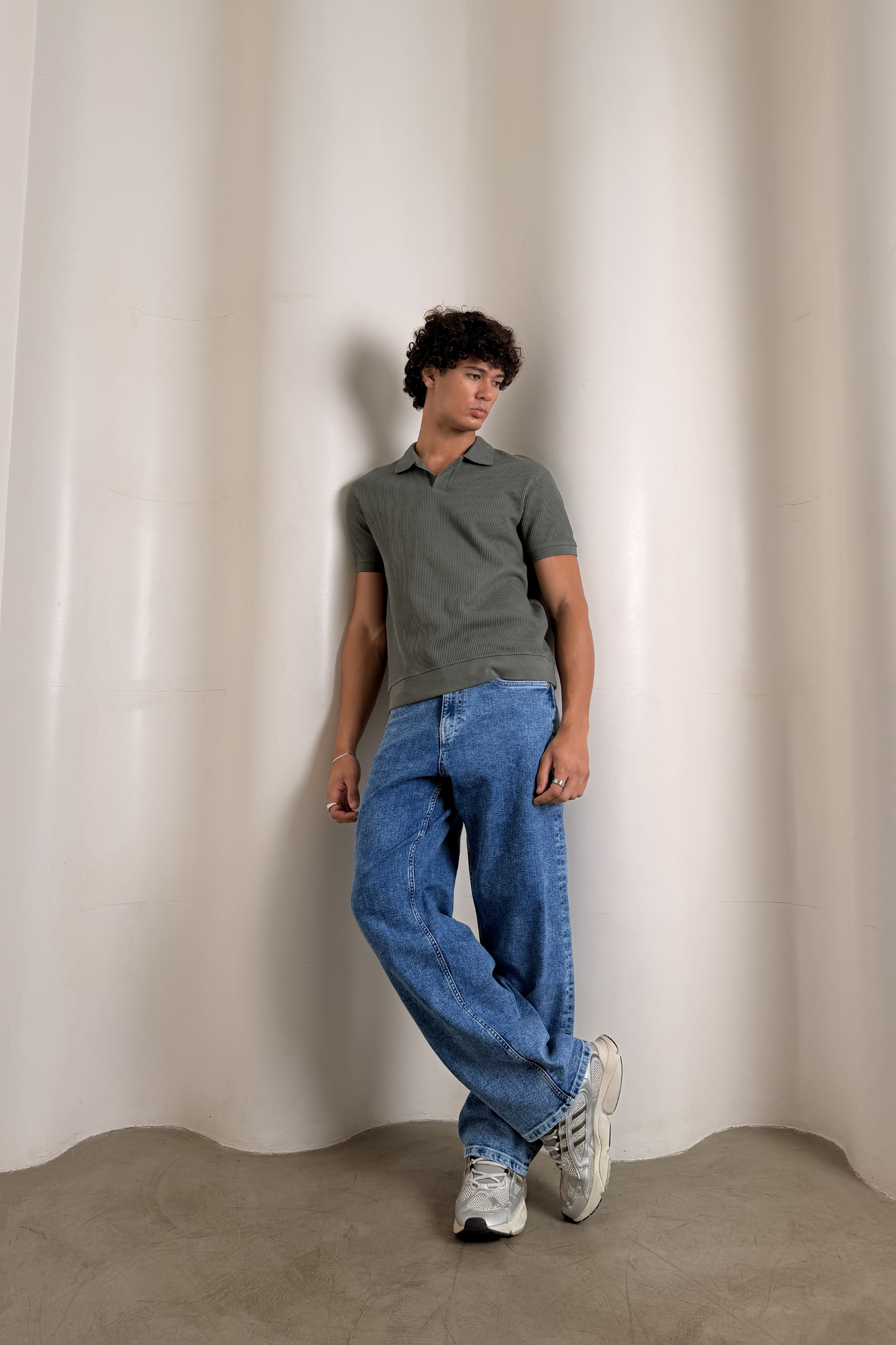 Icy Blue Baggy Jeans