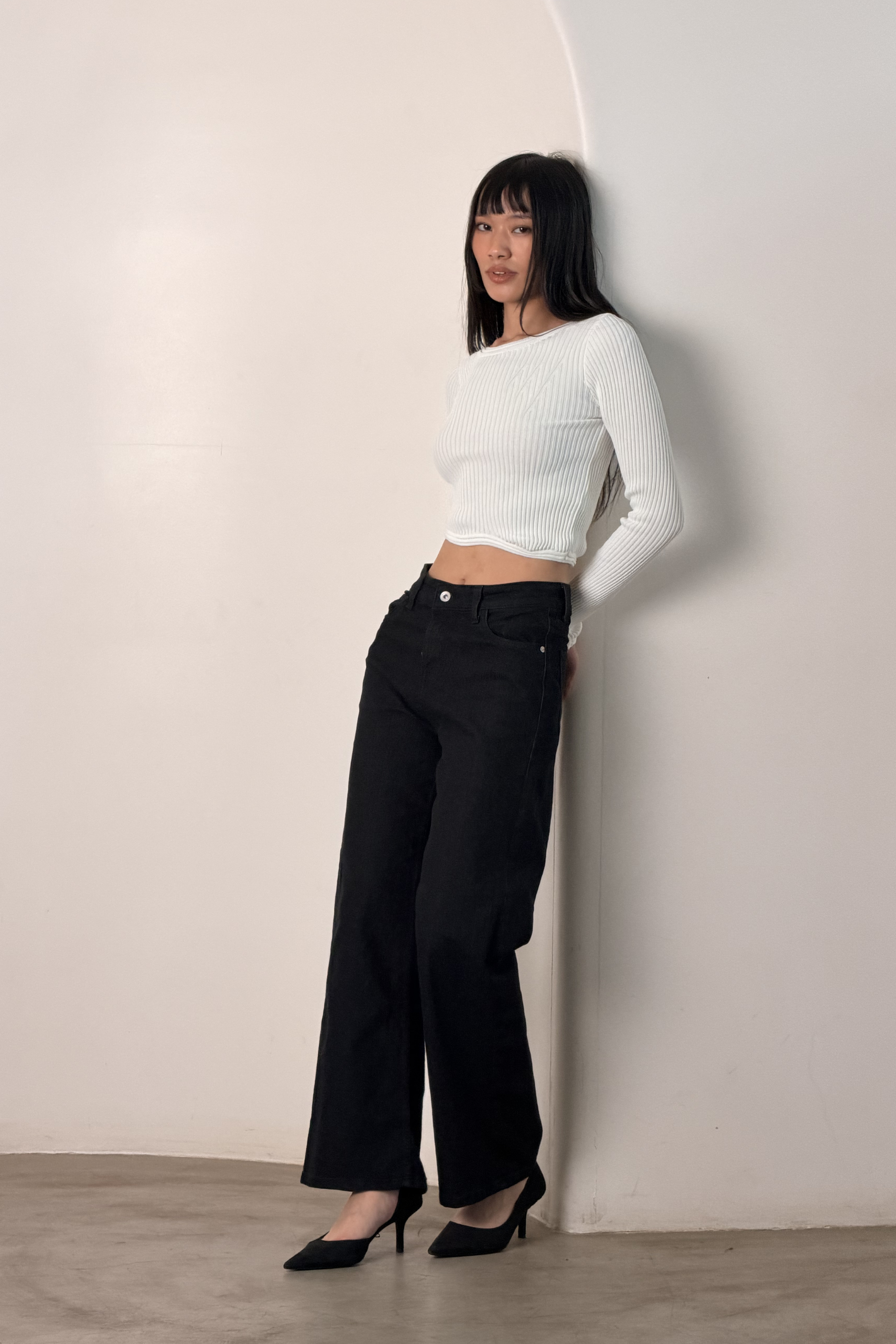 After Dark Wide Leg Jeans