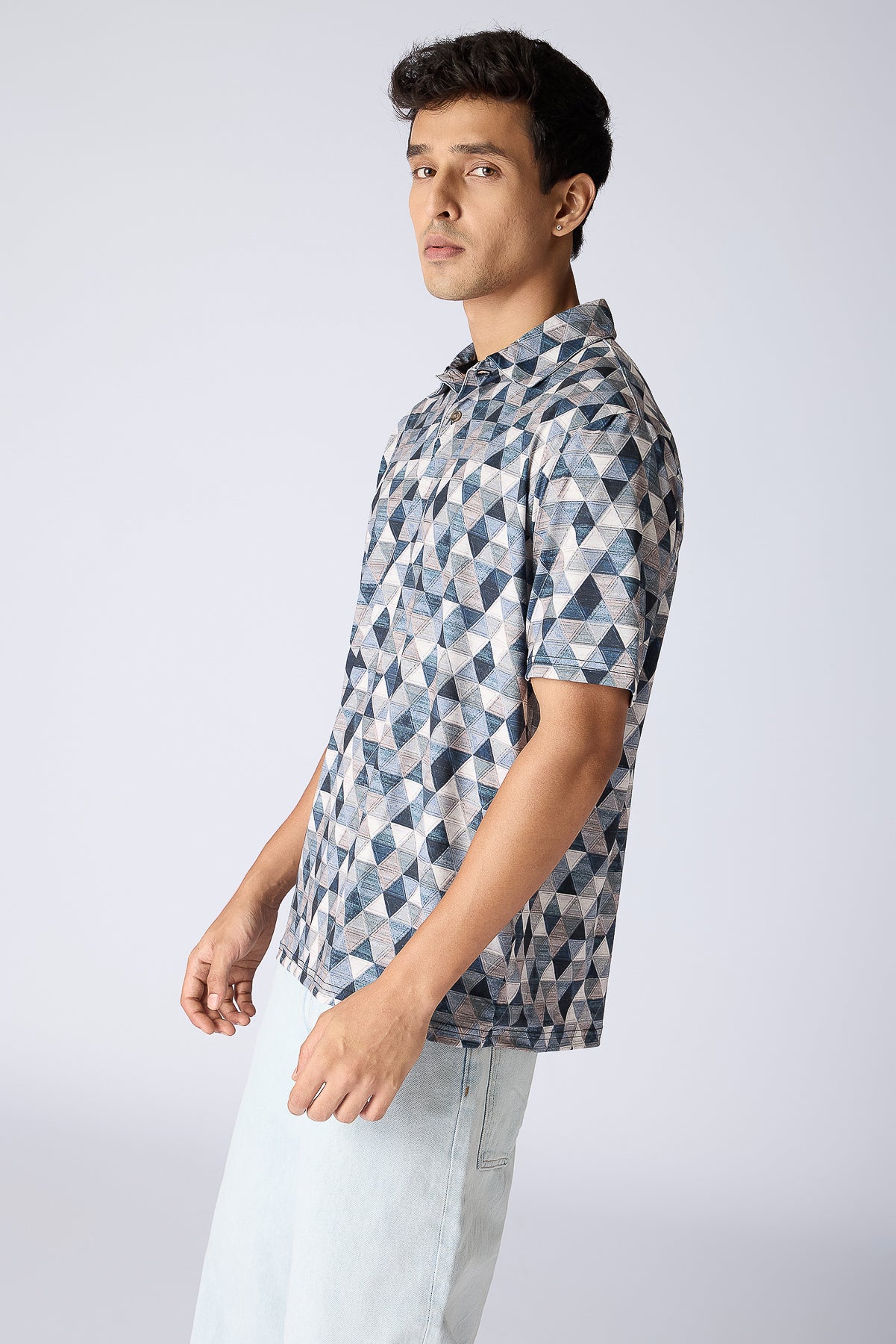 Prism Print Polo Men's T-Shirt