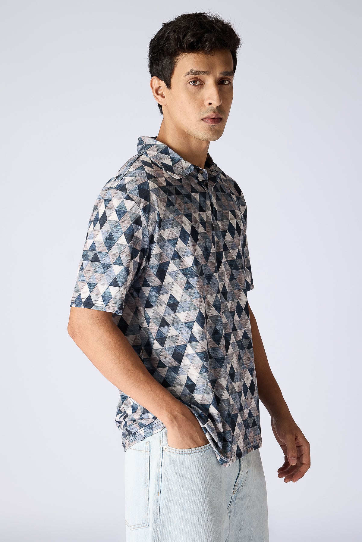 Prism Print Polo Men's T-Shirt