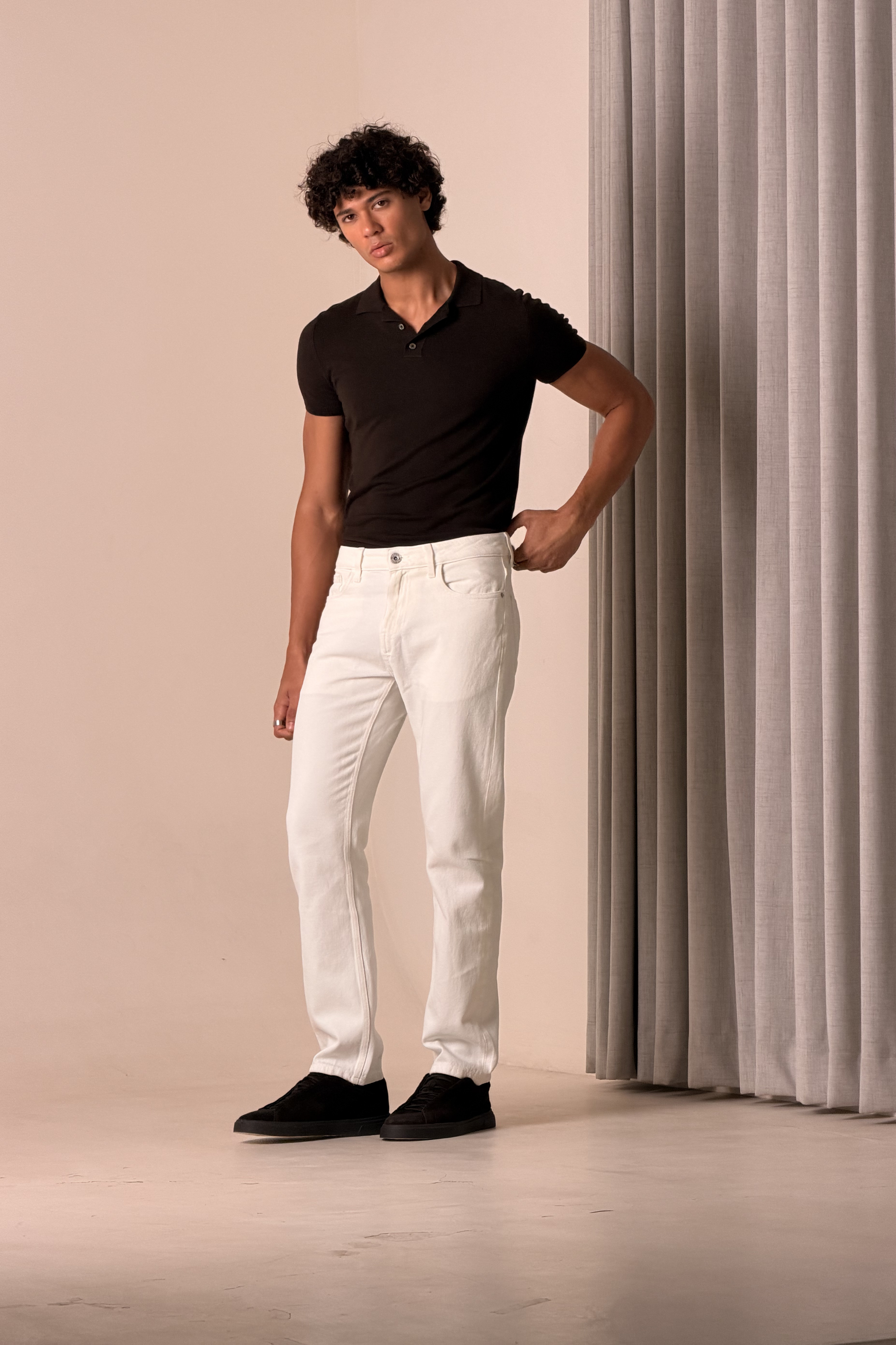 WhiteOut Straight Jeans