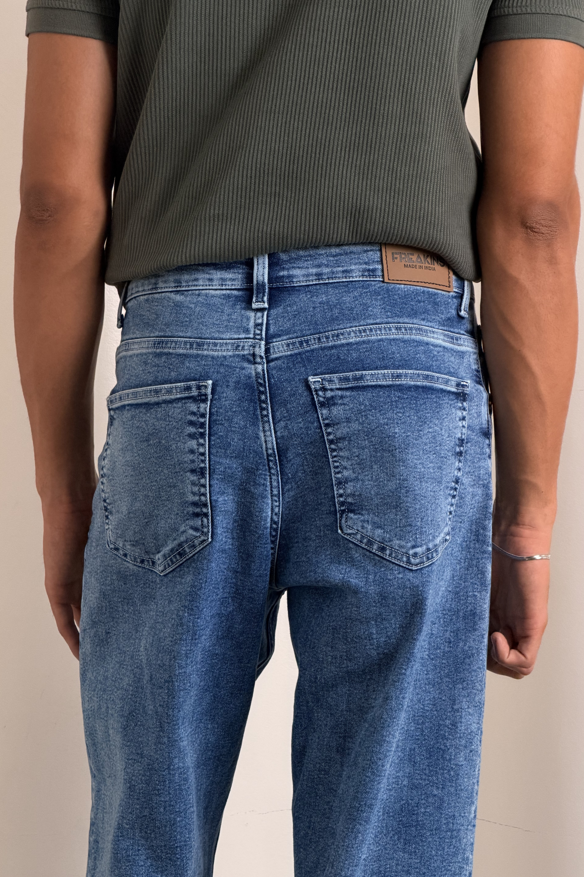 Icy Blue Baggy Jeans