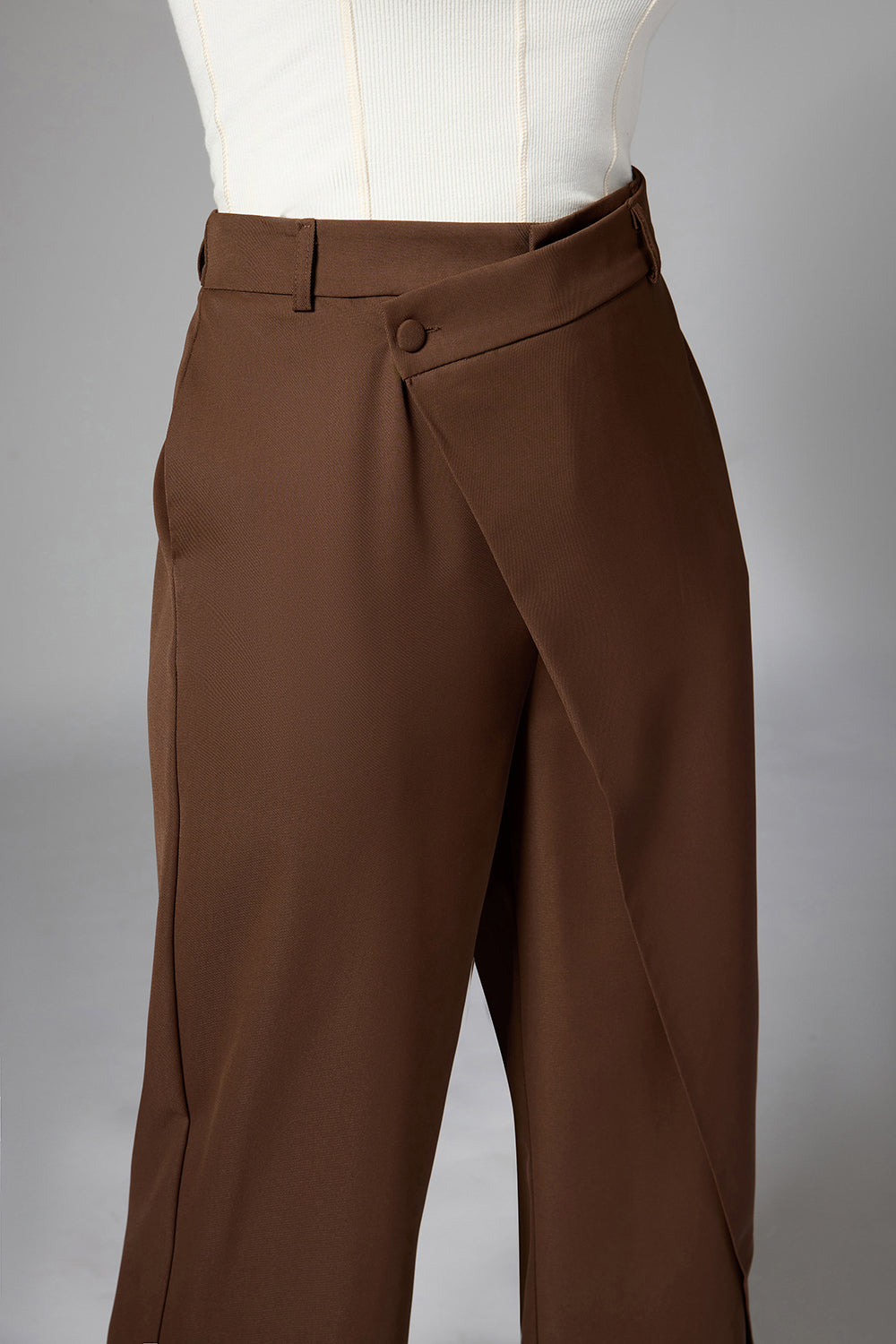 Brunette Wrap Around  Trousers