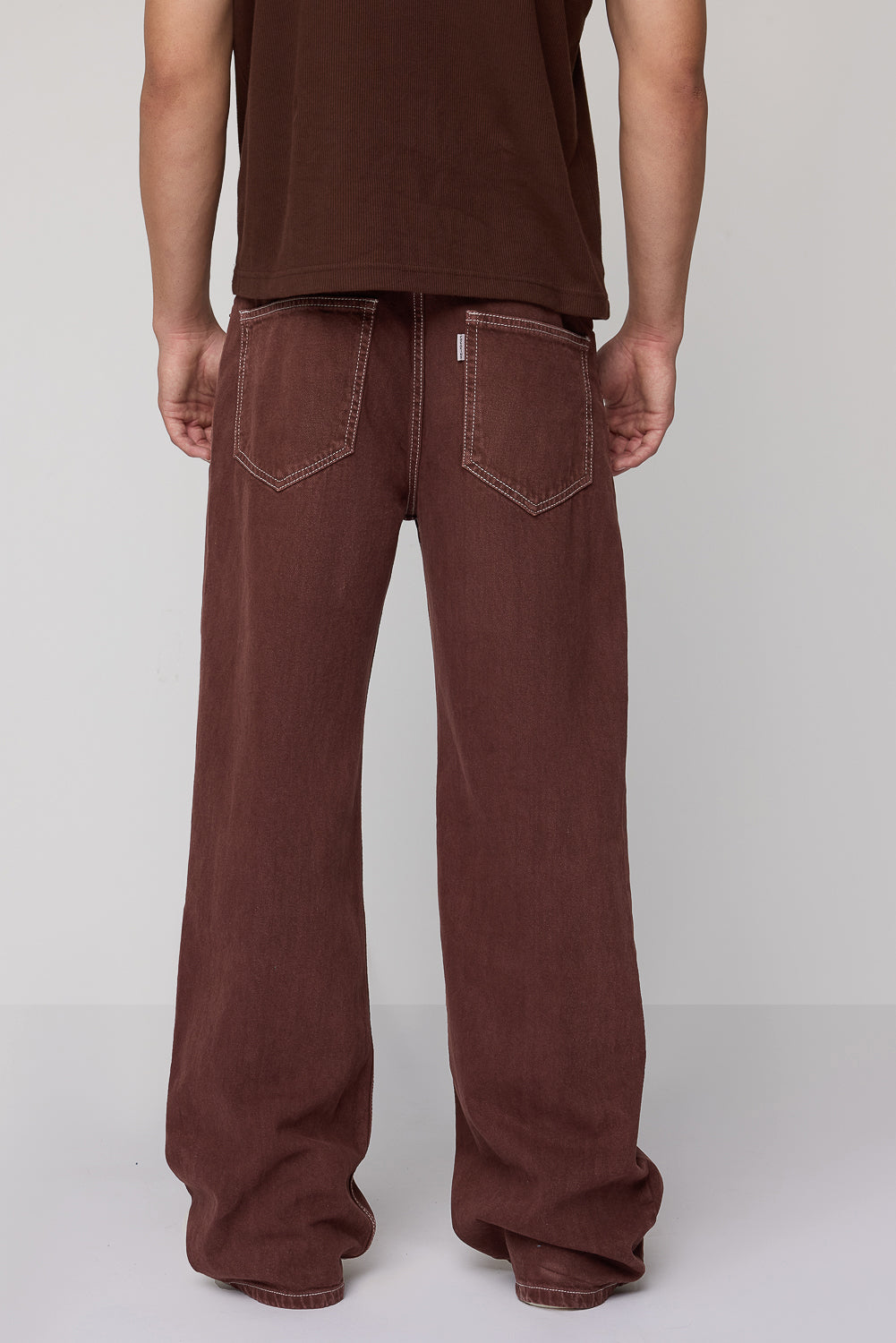 Men's Mocha Straight Fit Denim Jeans