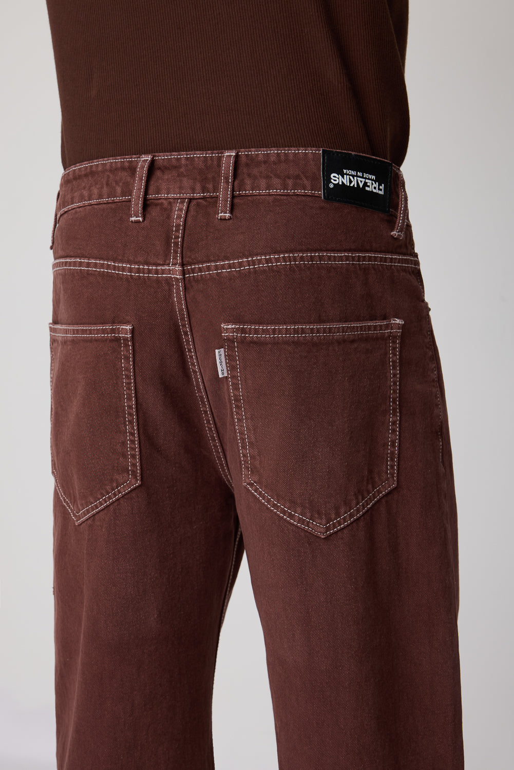 Men's Mocha Straight Fit Denim Jeans