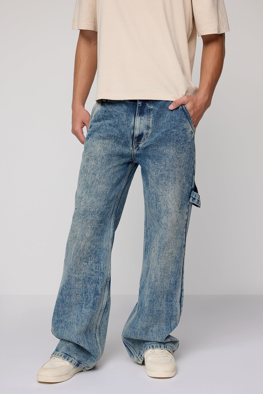 Washed Out Relaxed Men's Jeans