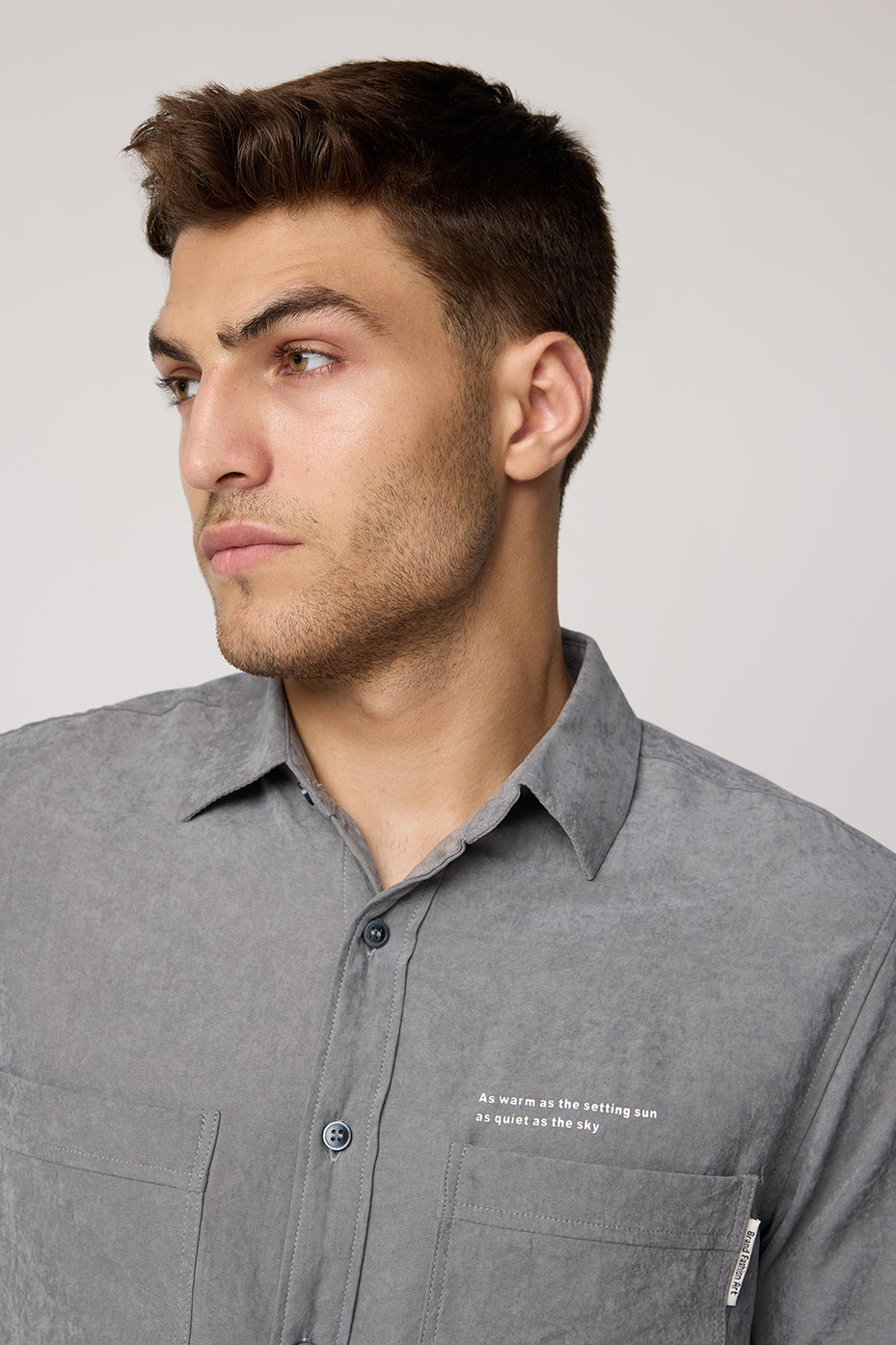 Men's Charcoal Grey Soft Touch Shirt