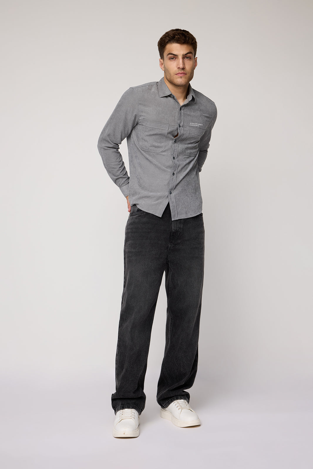 Men's Charcoal Grey Soft Touch Shirt