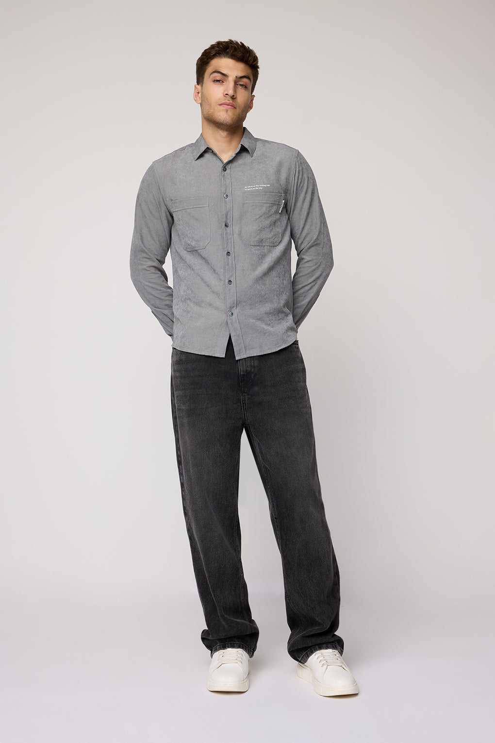 Men's Charcoal Grey Soft Touch Shirt