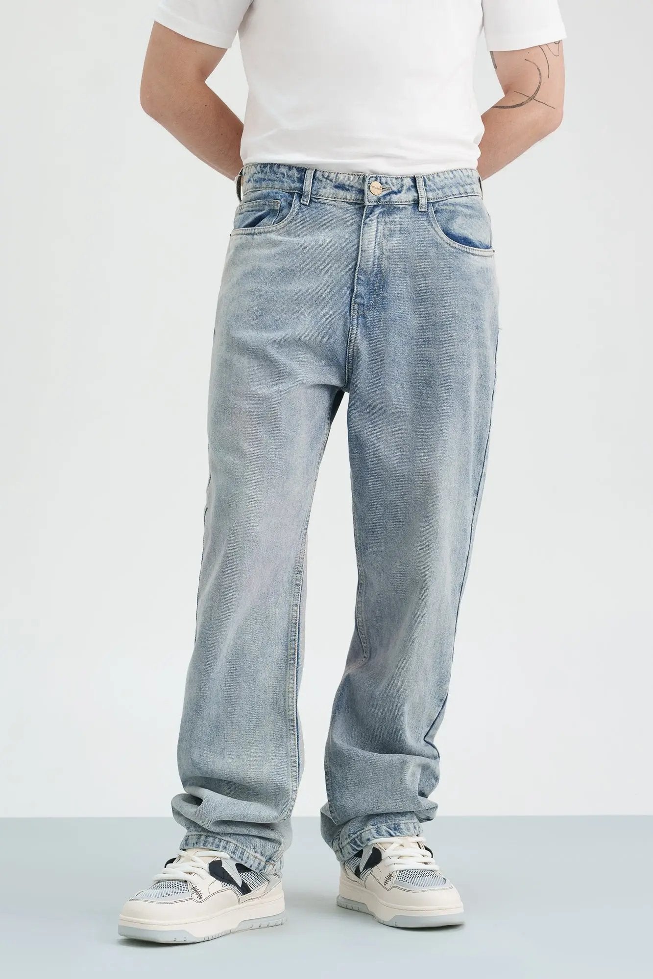 Urban Fade Men's Baggy Straight Jeans