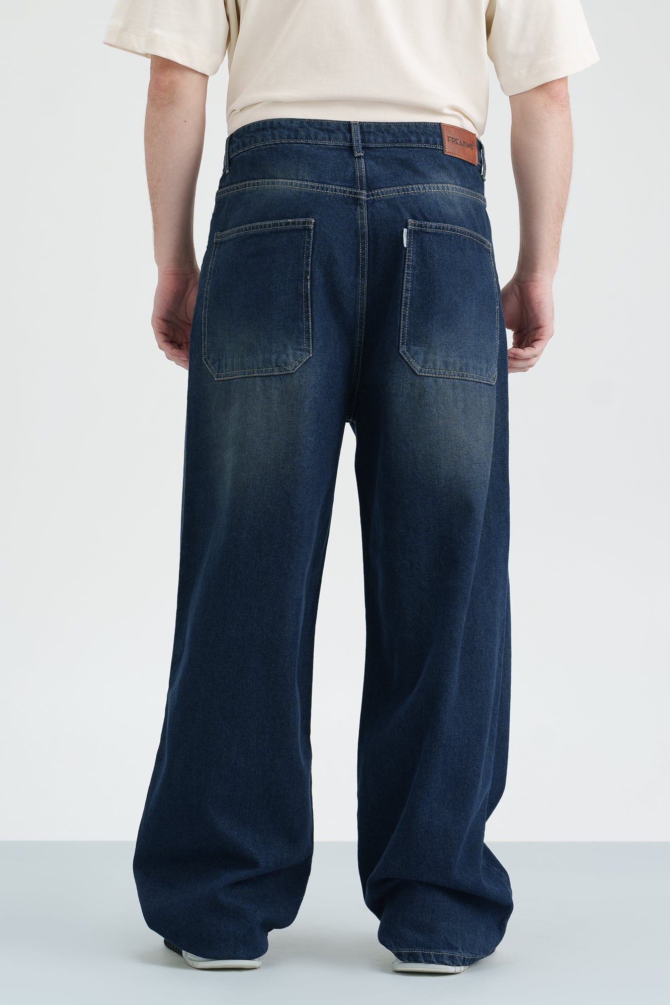 Drifter Blue Men's Wide Leg Jeans