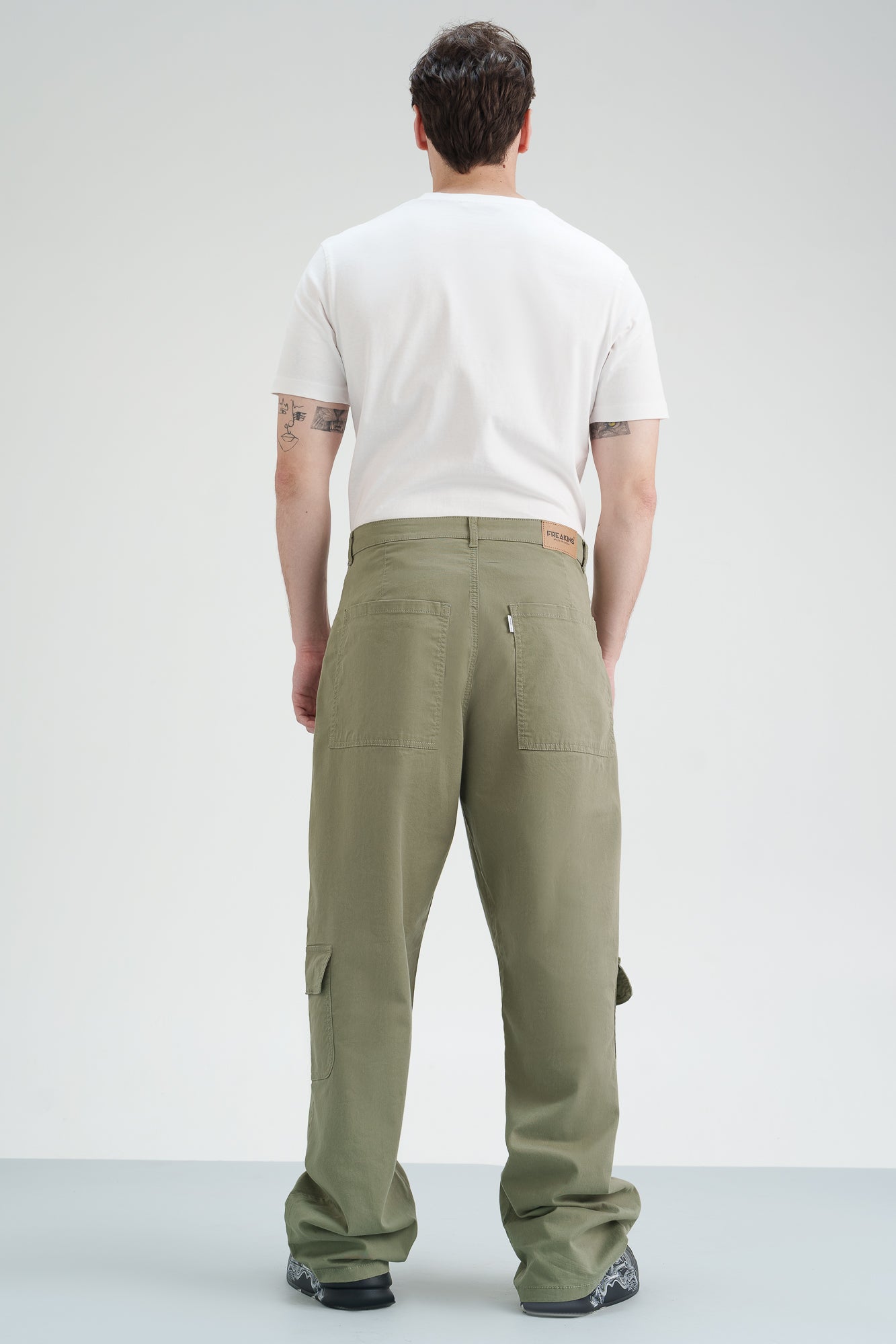 Olive Stone Men's Straight Fit Cargo