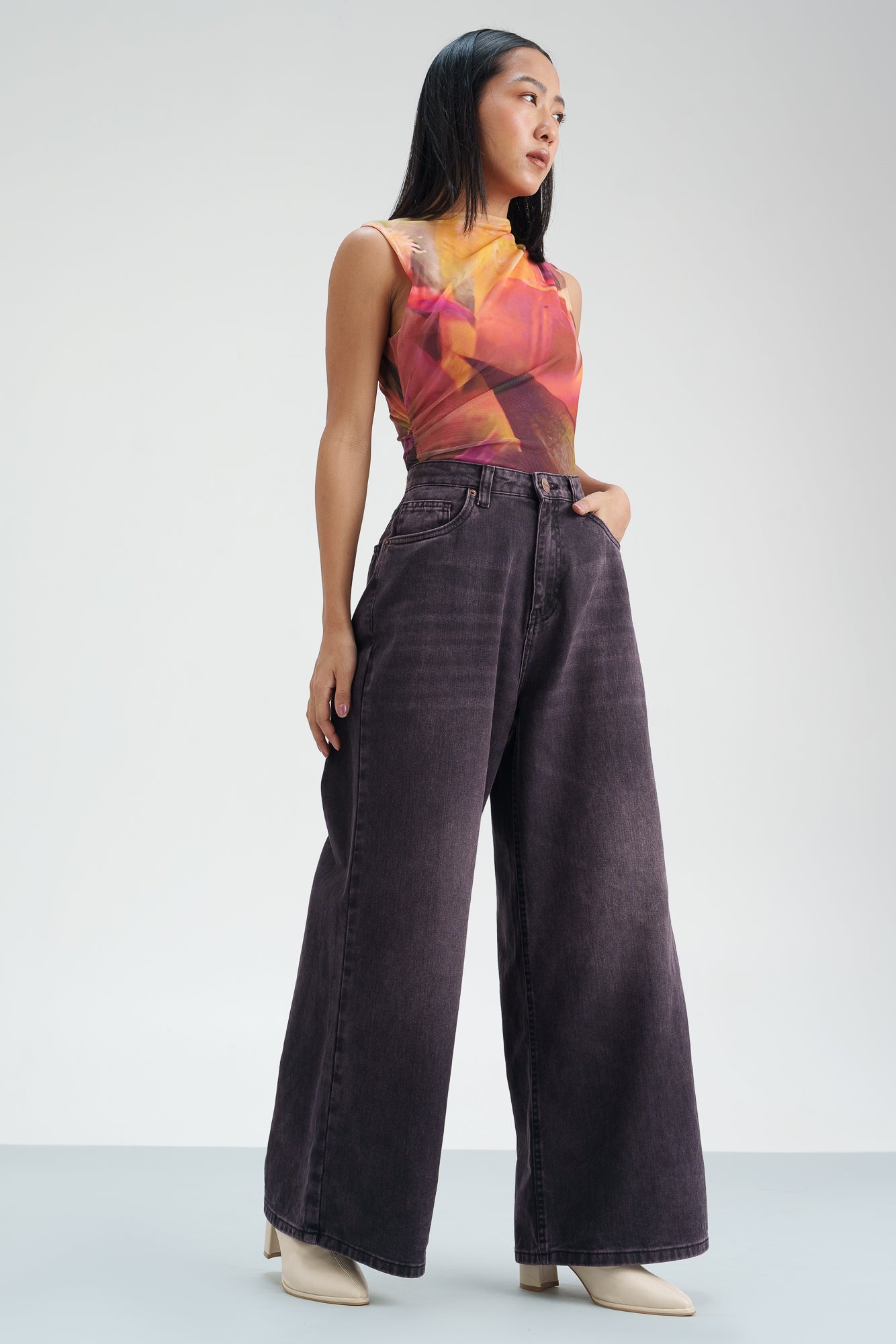 Astral Dark Wide Leg Jeans