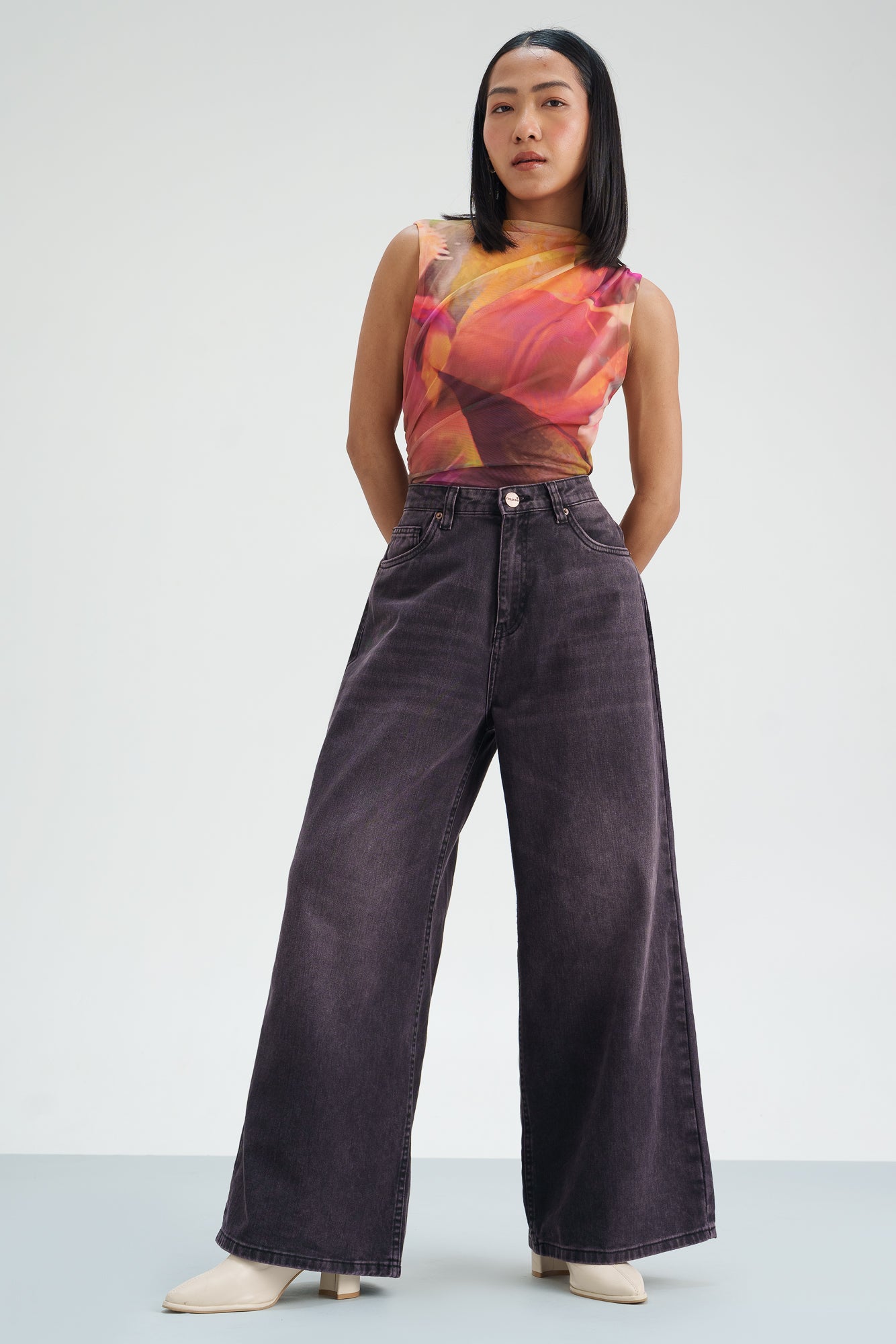 Astral Dark Wide Leg Jeans