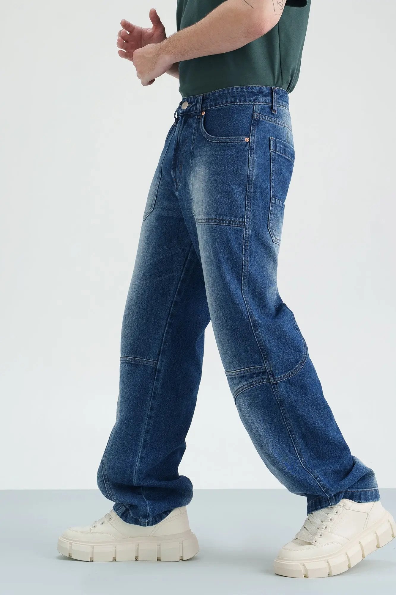 Indigo Drift Men's Straight Leg Jeans