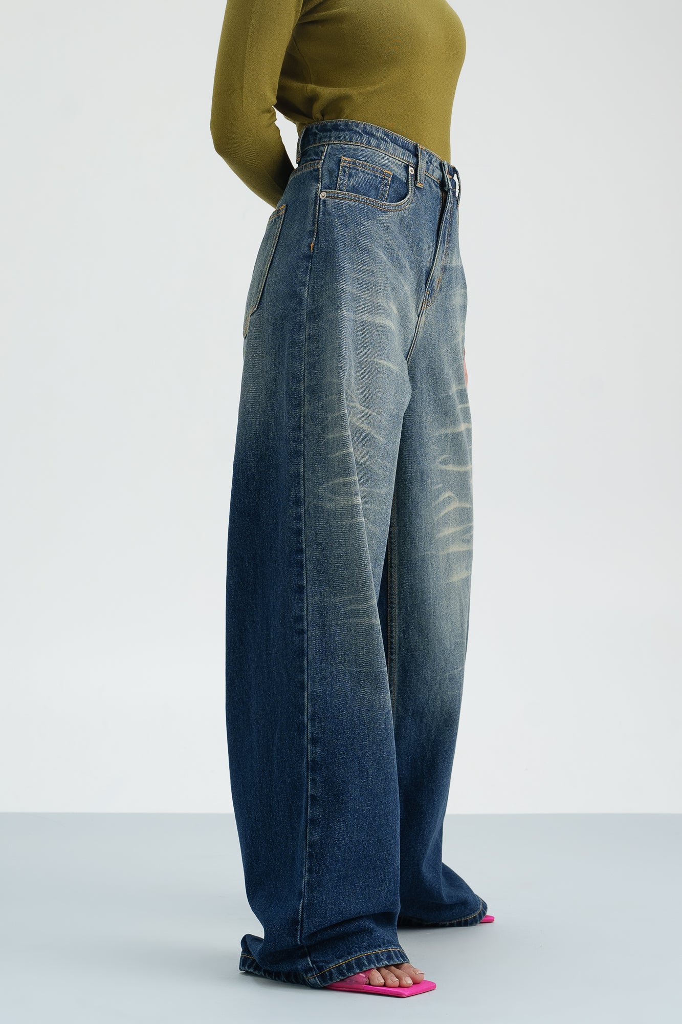 Dreamscape Denim Super Wide Flare Jeans