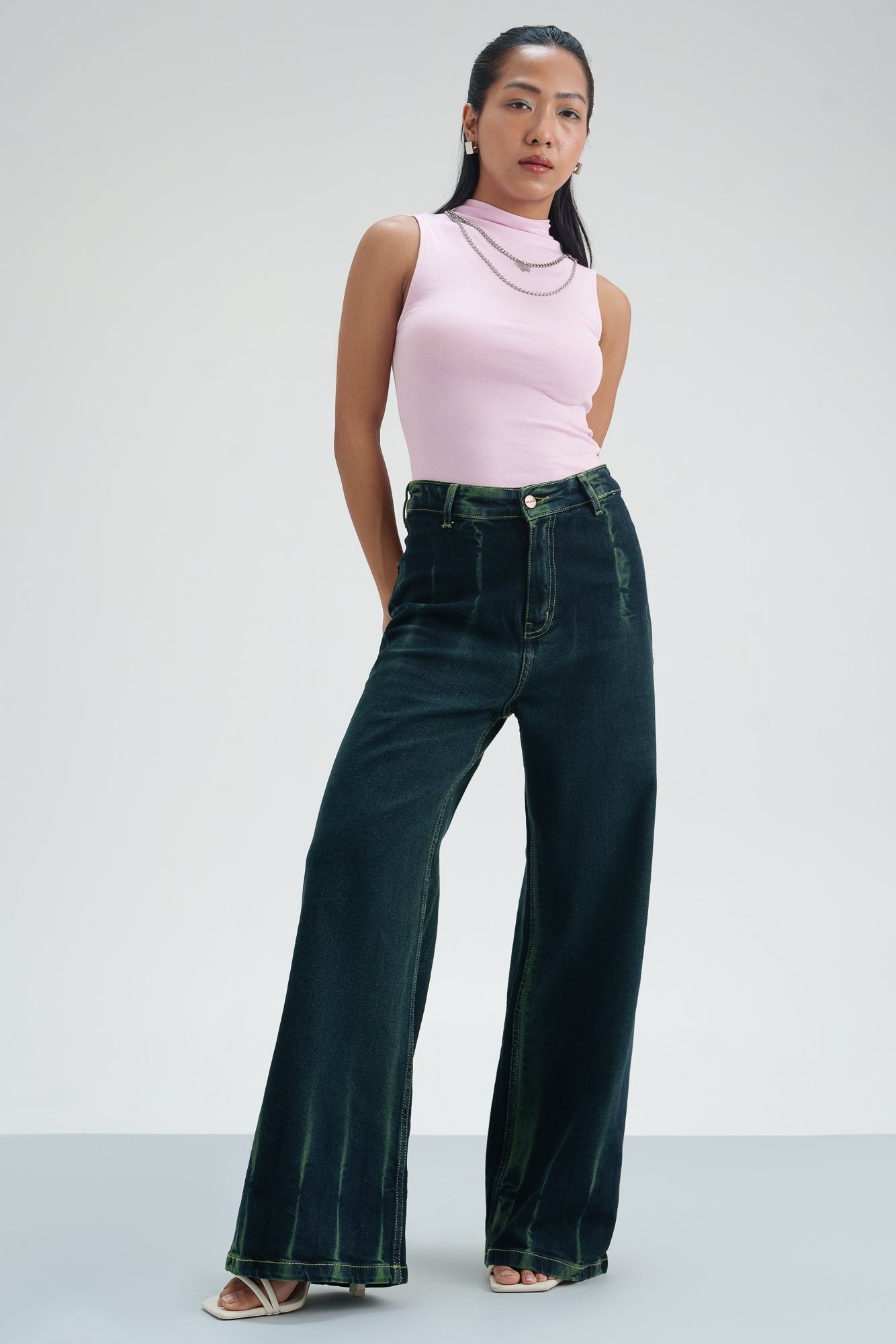 Jade Aura Retro Flare Stretch Jeans