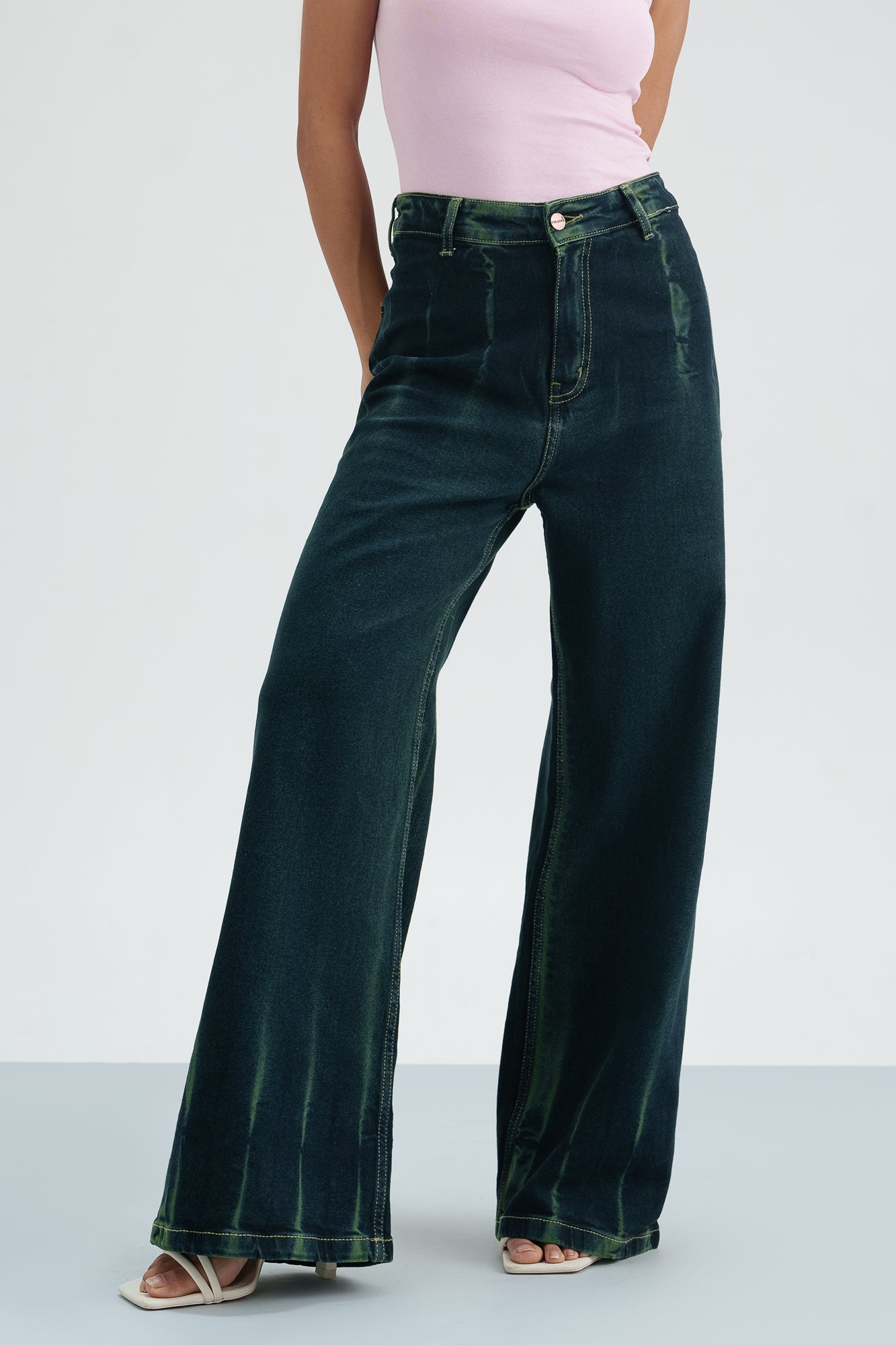 Jade Aura Retro Flare Stretch Jeans