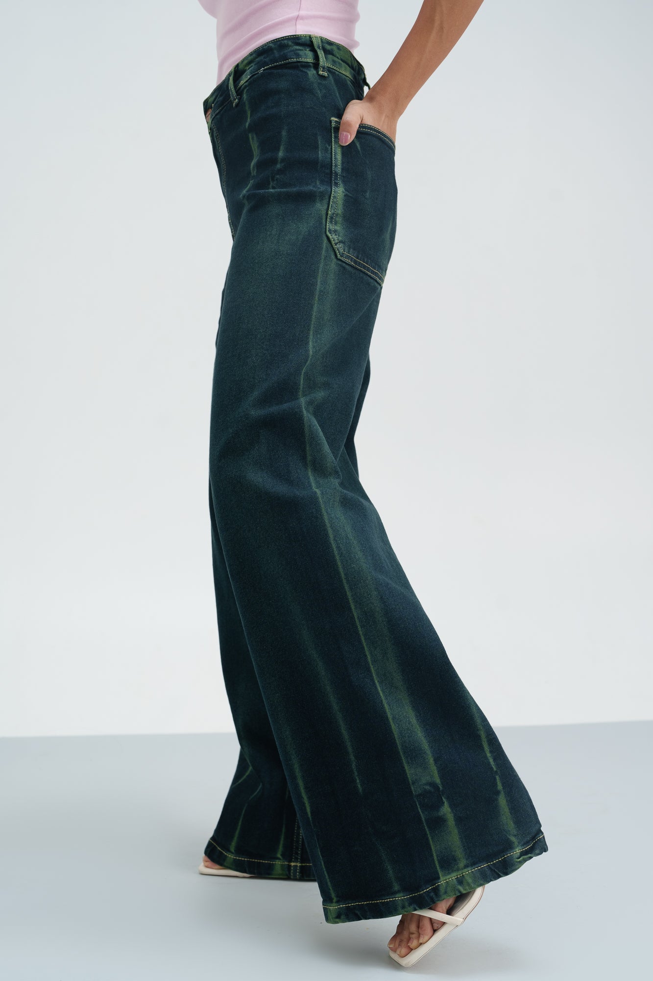 Jade Aura Retro Flare Stretch Jeans