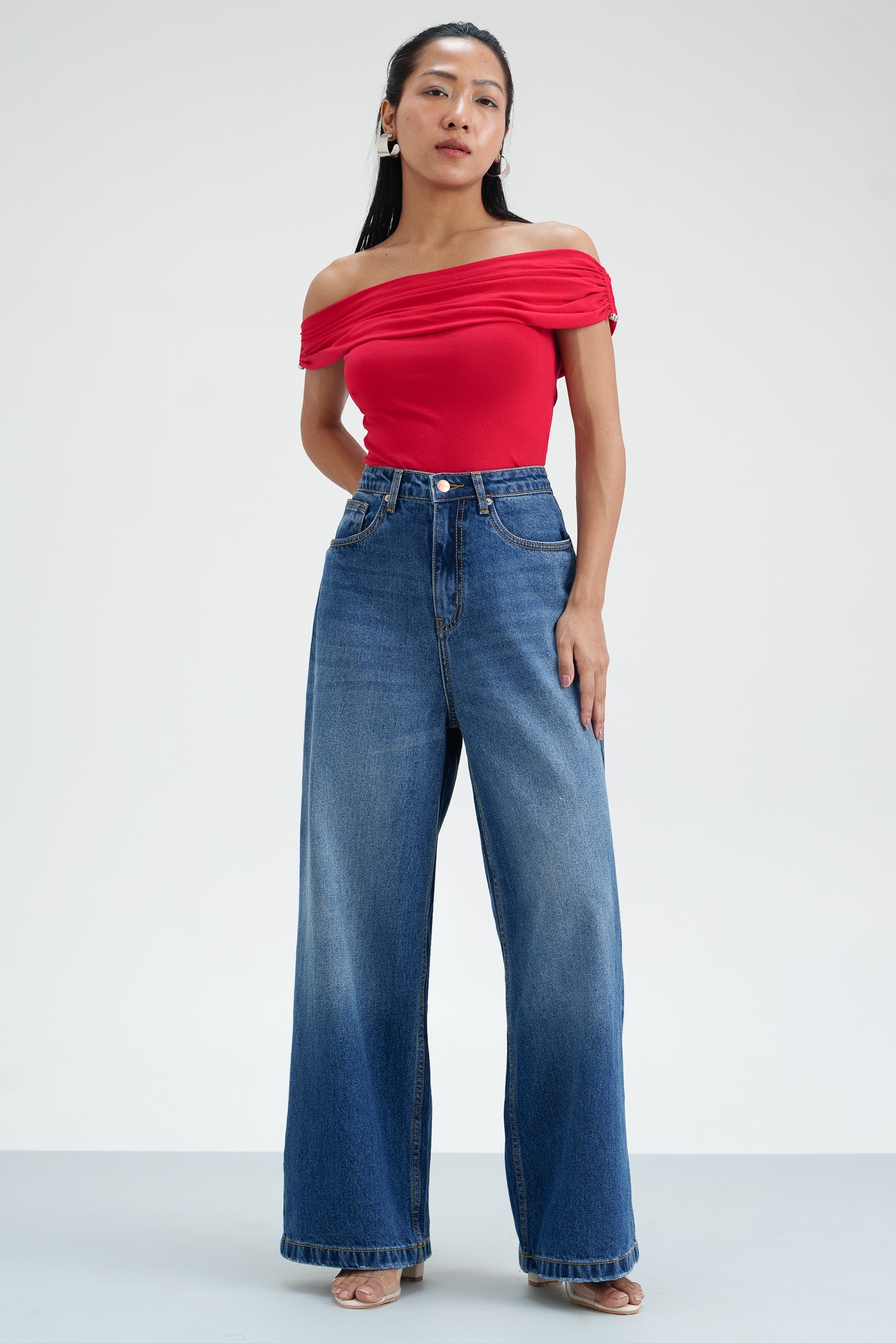 Topaz Twist Wide Cropped Jeans