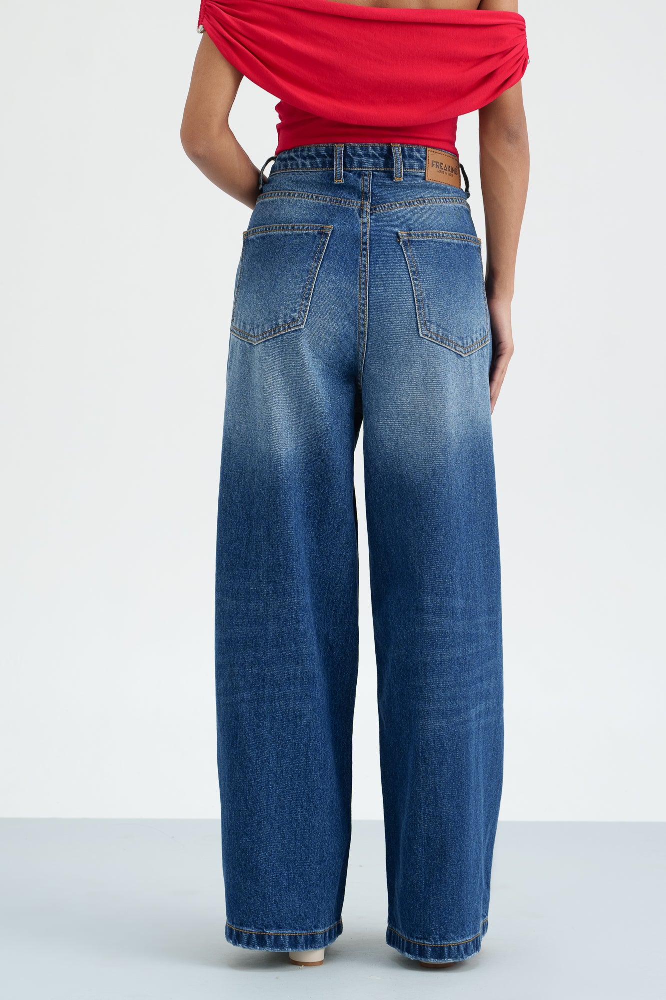 Topaz Twist Wide Cropped Jeans