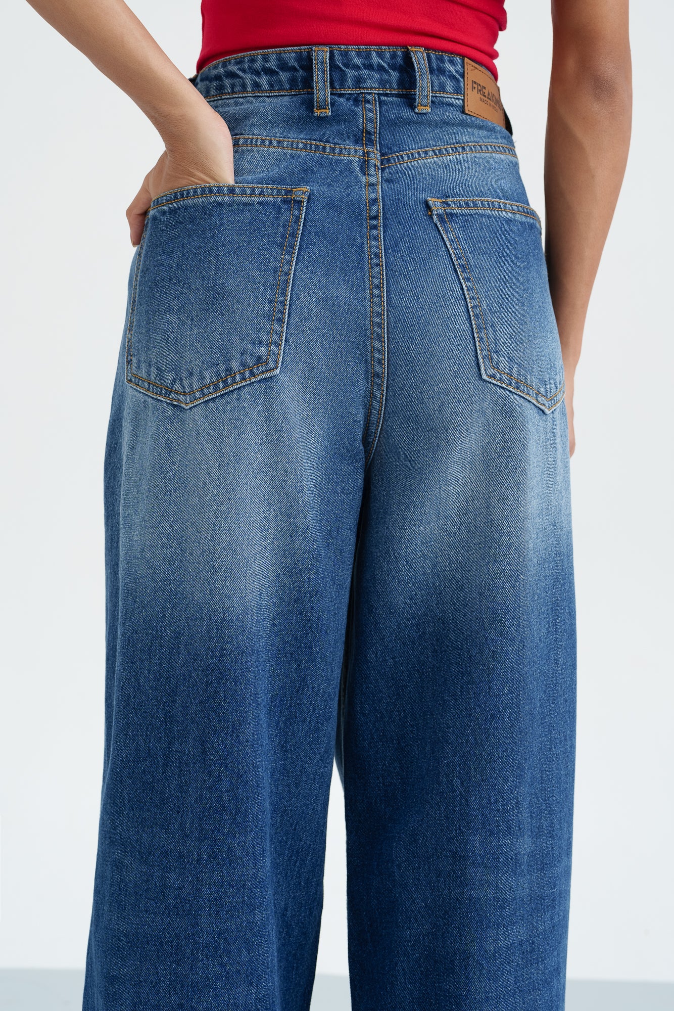 Topaz Twist Wide Cropped Jeans