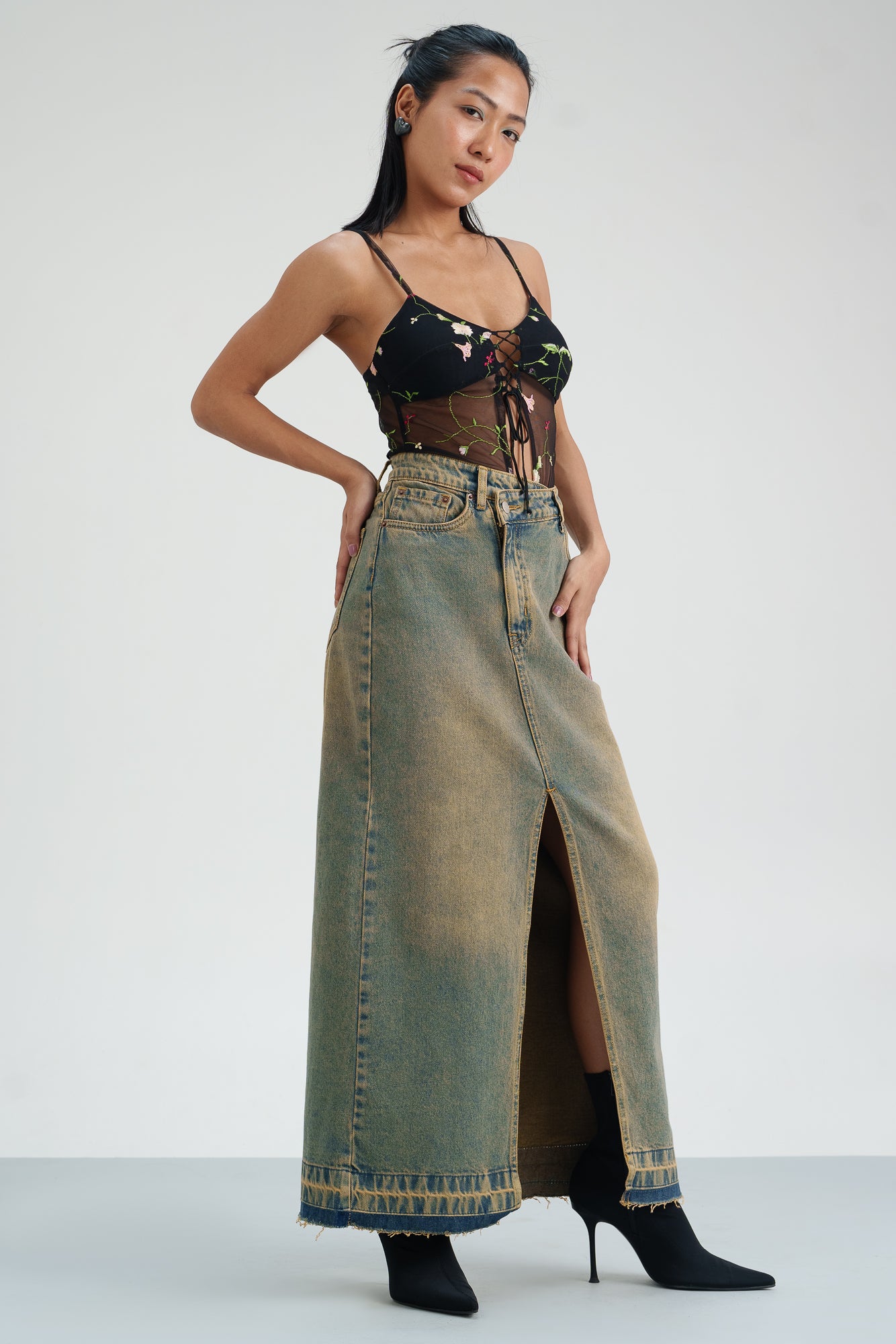 Terracotta Maxi Skirt