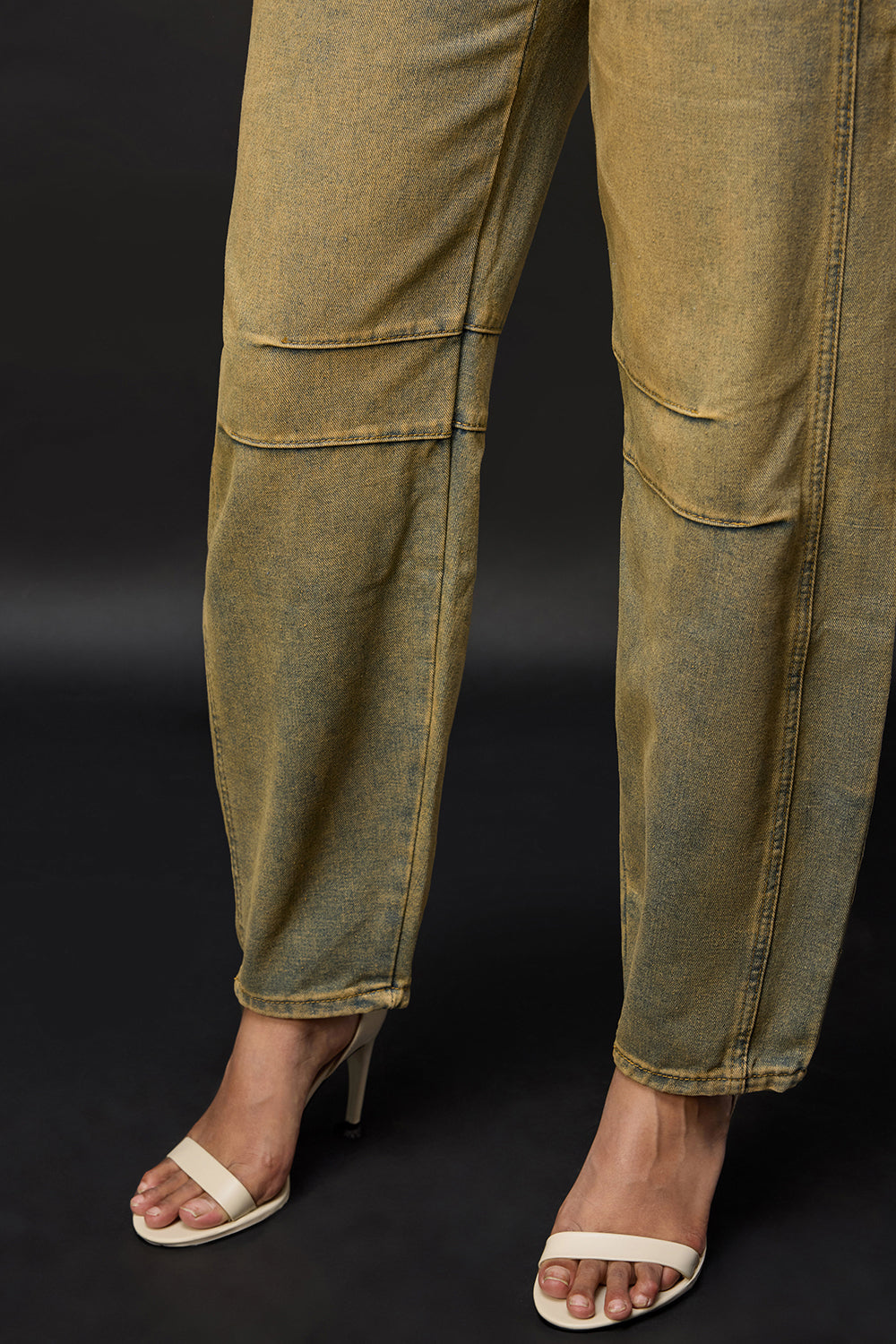 Terracotta Earth Barrel Leg Jeans