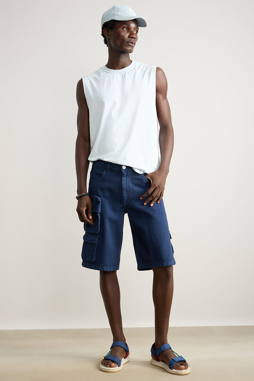 Navy Cargo Men's Shorts