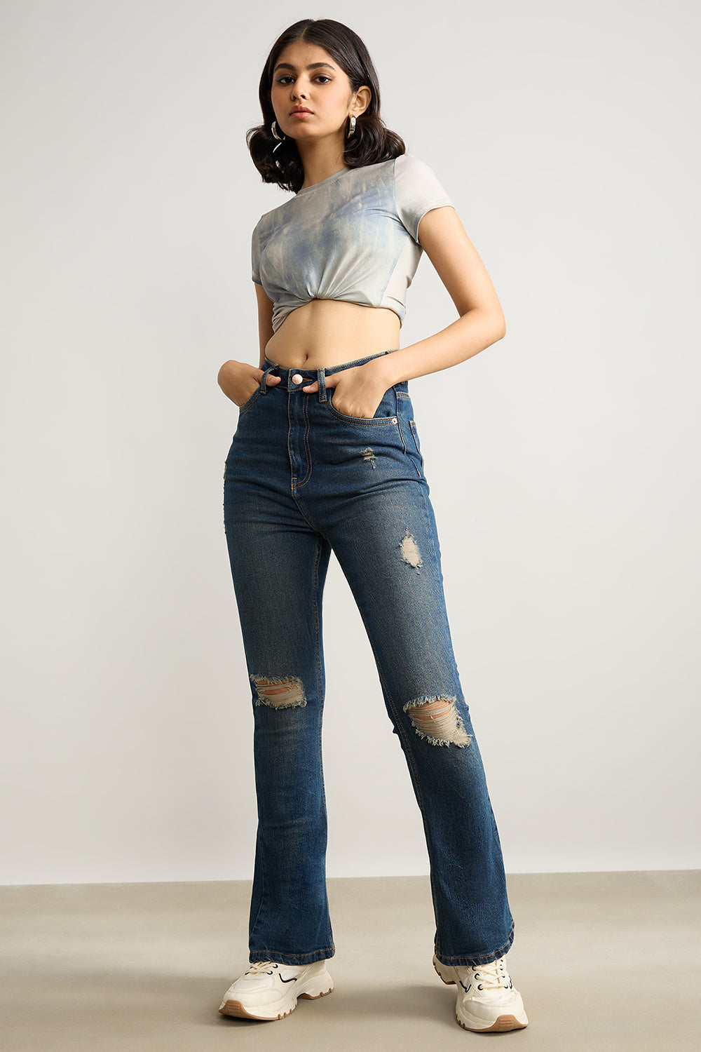 Stretchy Light Wash Mom Jeans Stretchy Light Wash Mom Jeans