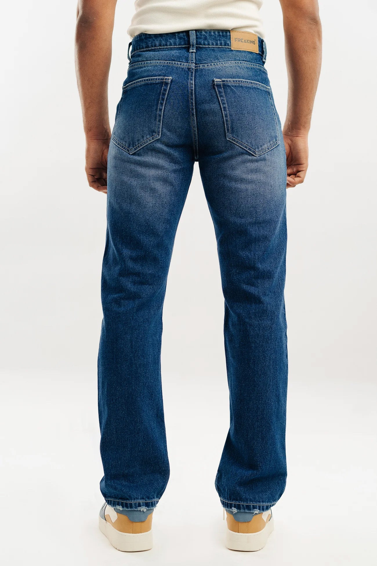 Azure Blue Men's Straight Fit Jeans