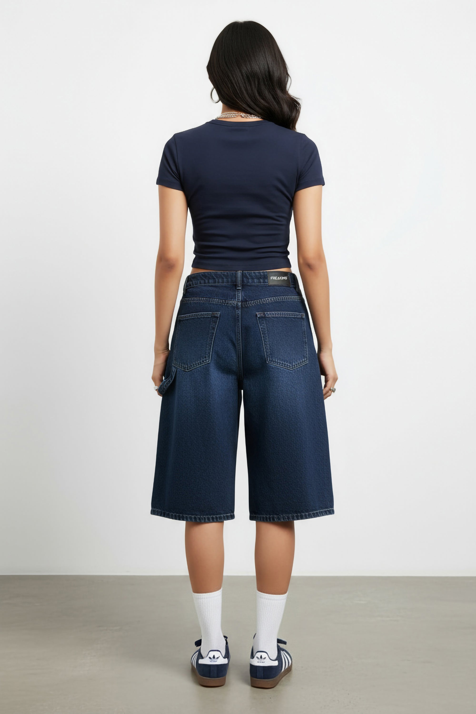 Women's Indigo Baggy Bermuda Jorts