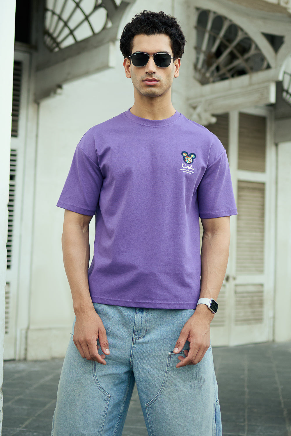 Men's Purple Graffiti T-shirt