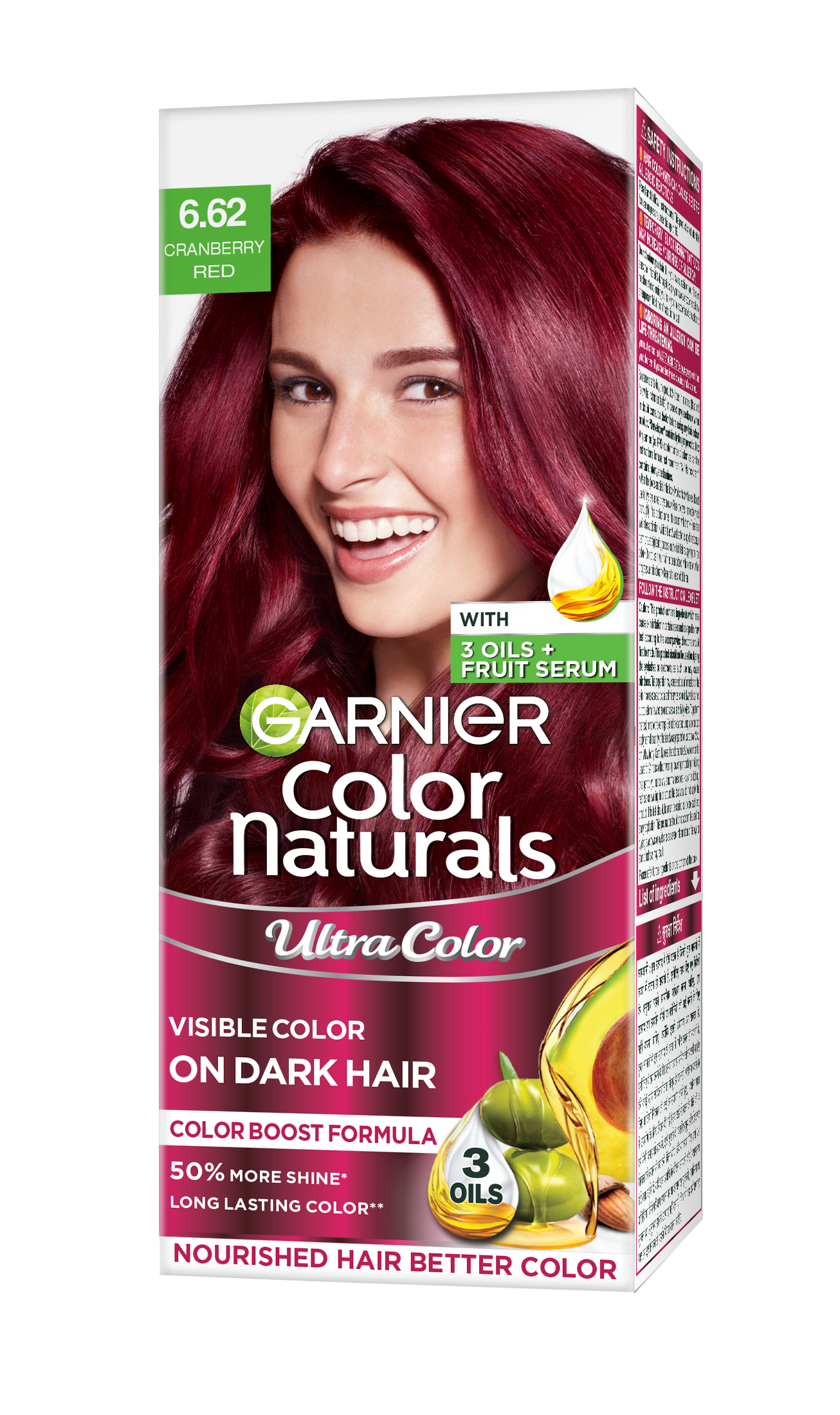 Garnier Cranberry Red Hair Color 6.62 Freebie