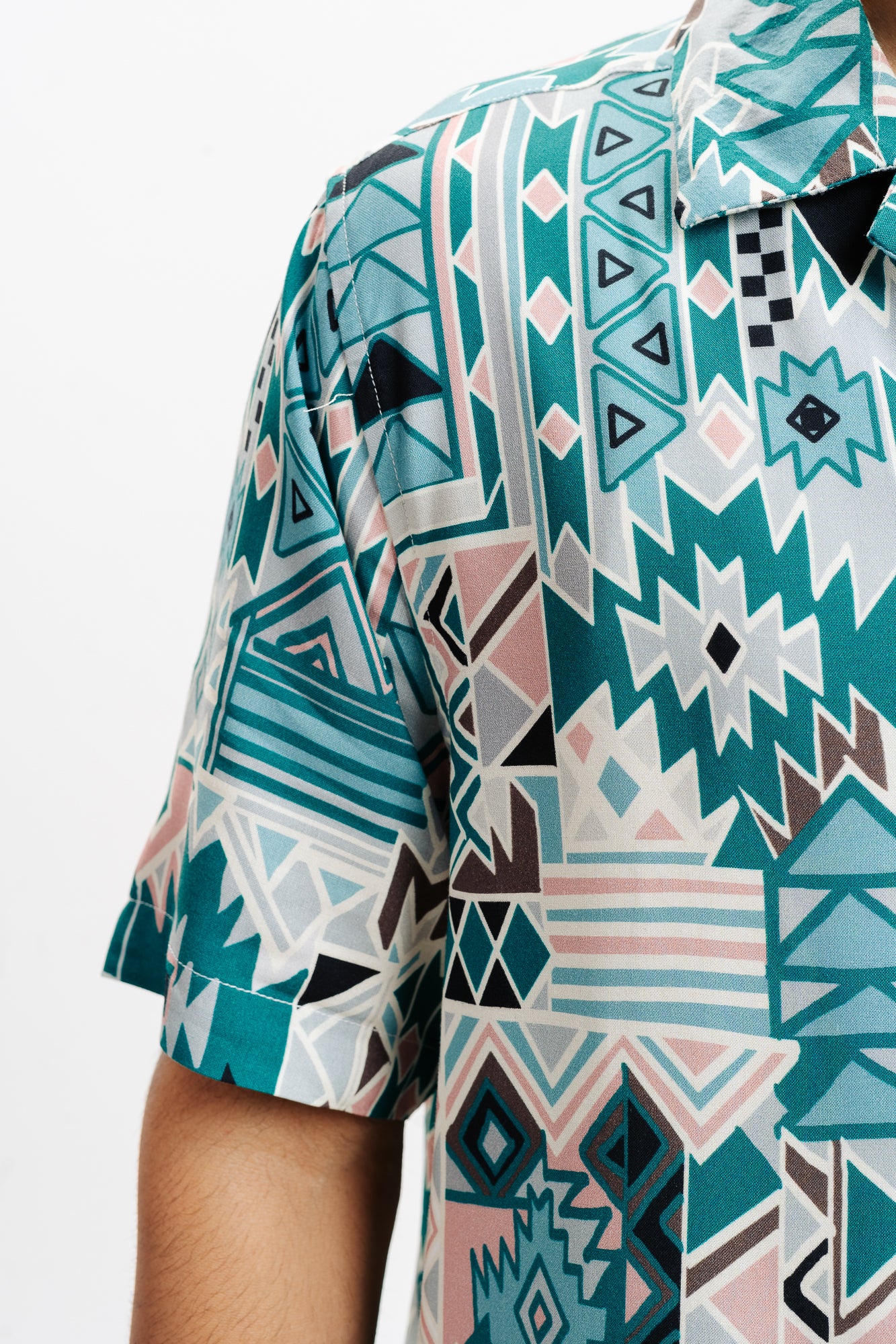 GREEN PUZZLED PRINTED SHIRT