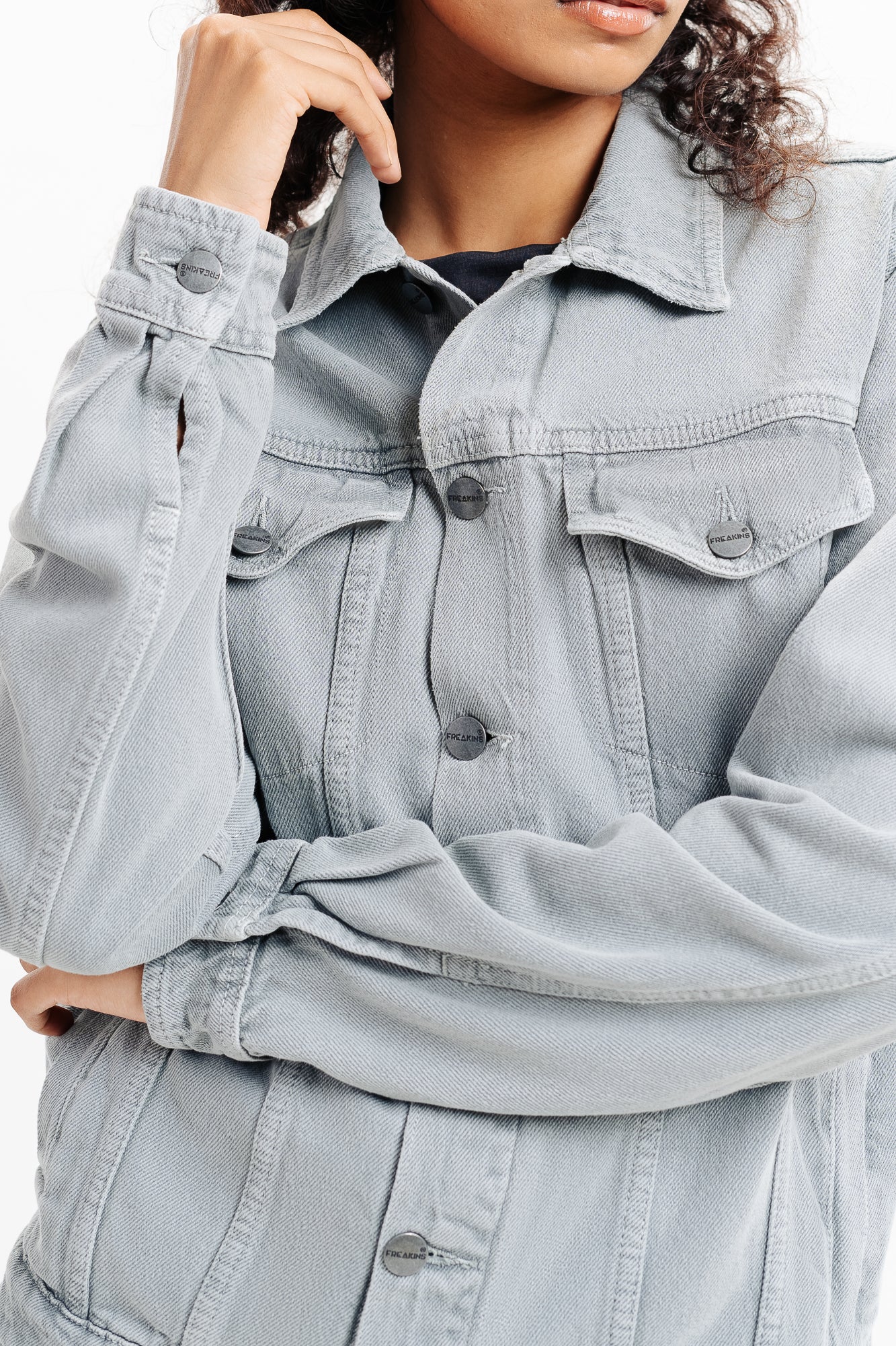 Essential Colored Denim Jacket - Grey – VICTORIOUSUSA