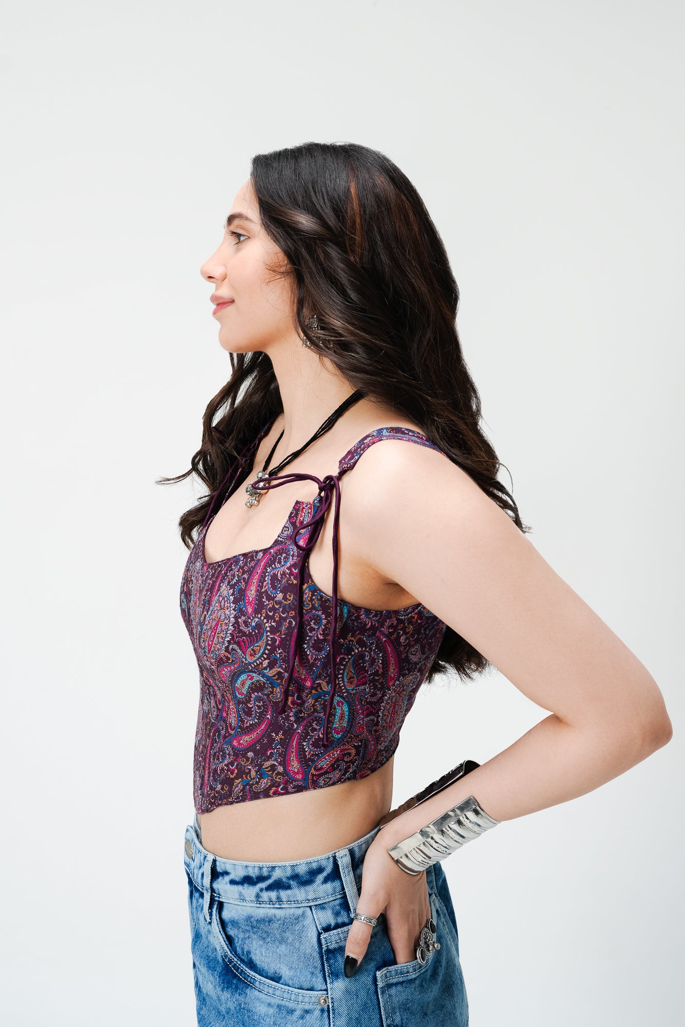 Paisley Corset Top