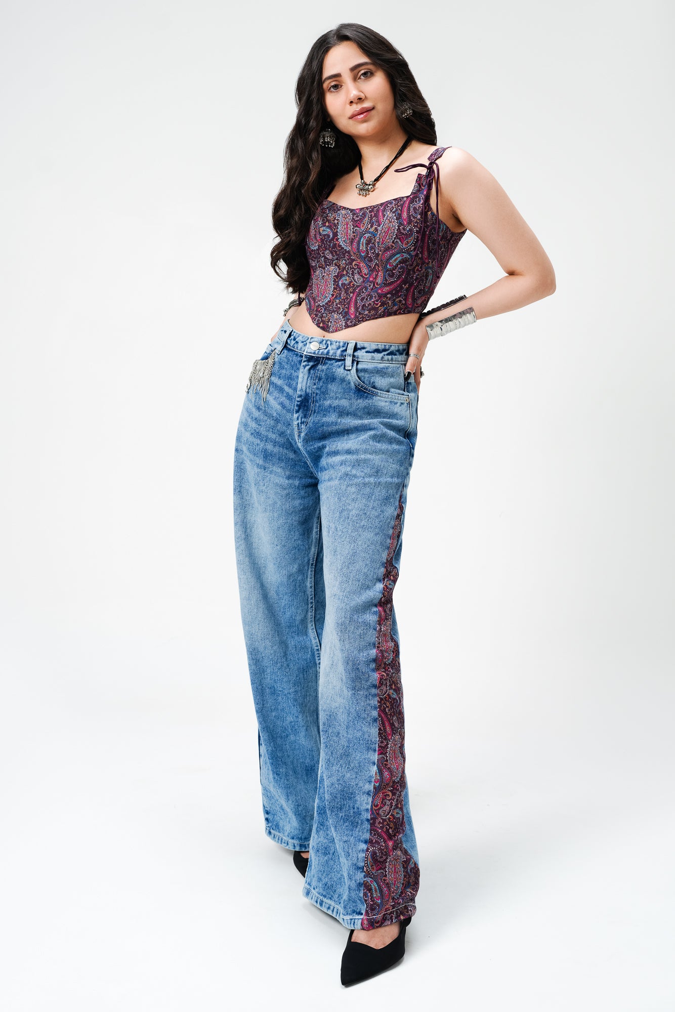 Banjaaran Blue Straight Jeans