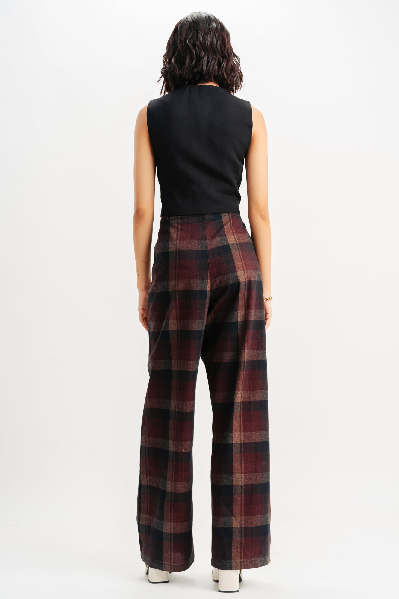 EARTHLY CHECKERED PANTS