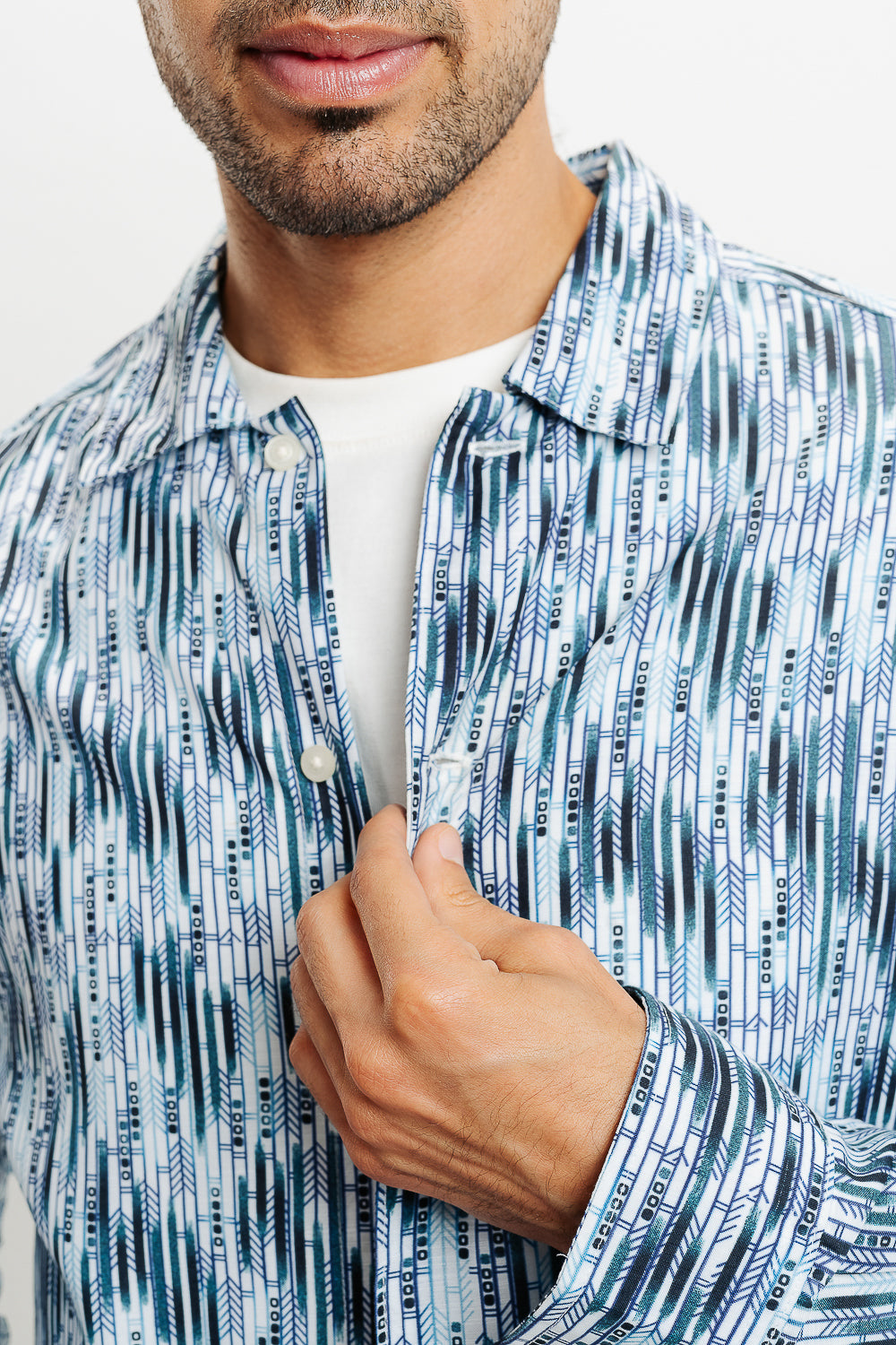 Muted Stripes Full Sleeves Men's Shirt