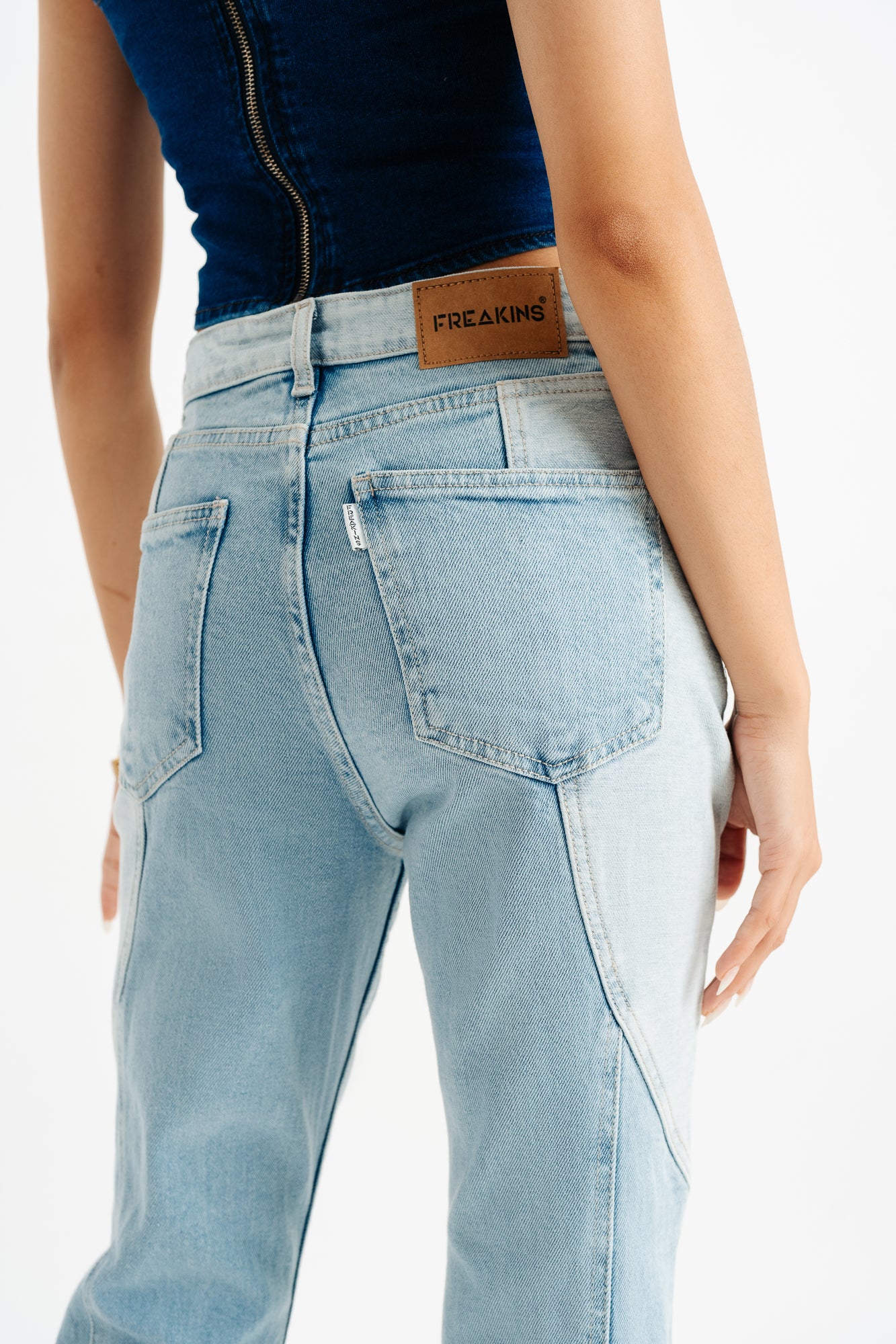 PacSun Beige Stretch Wide Waistband Low Rise Bootcut Jeans